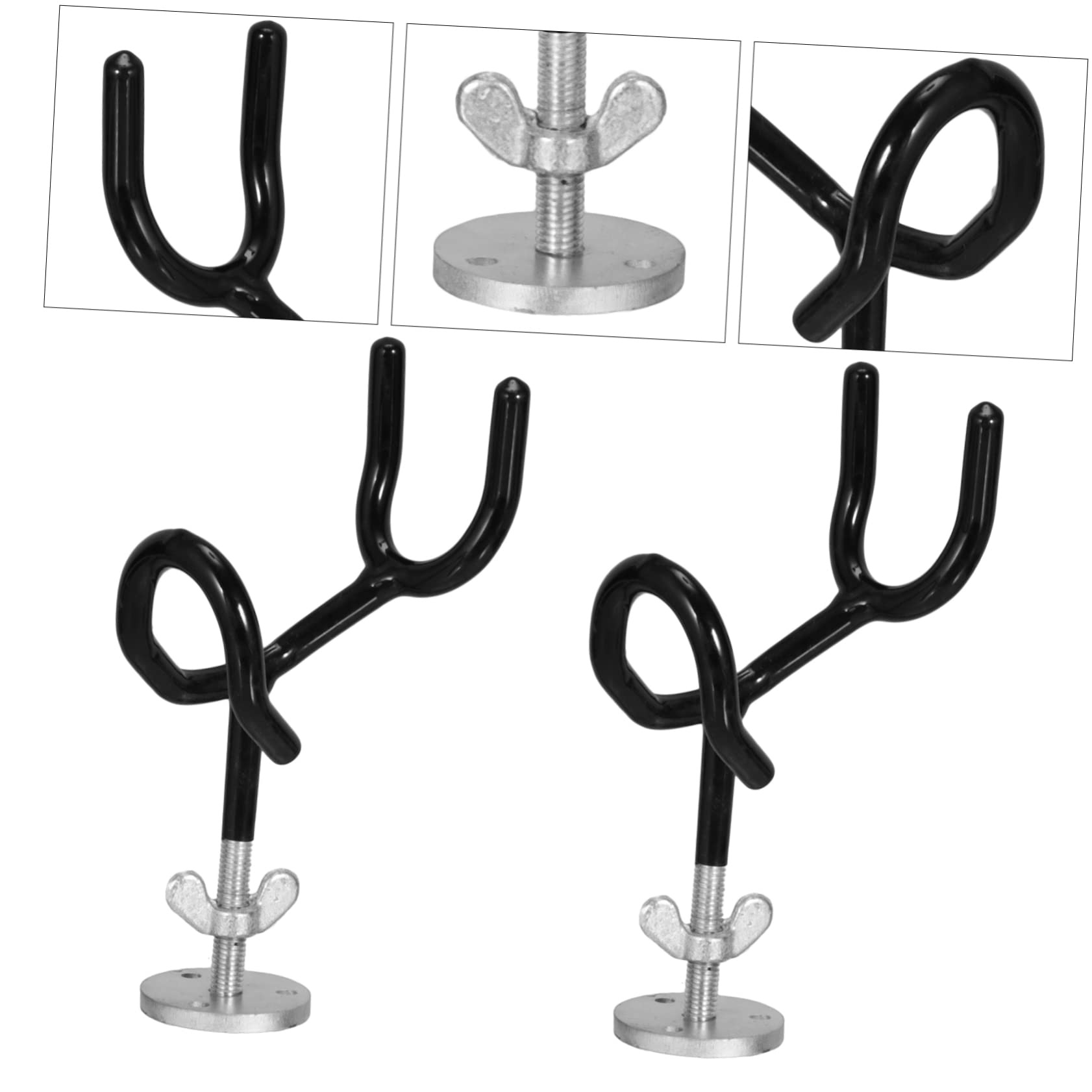BESPORTBLE 2pièces Support De Canne Base De Montage pour Dérive Et Au Crapet Acier Inoxydable Lot