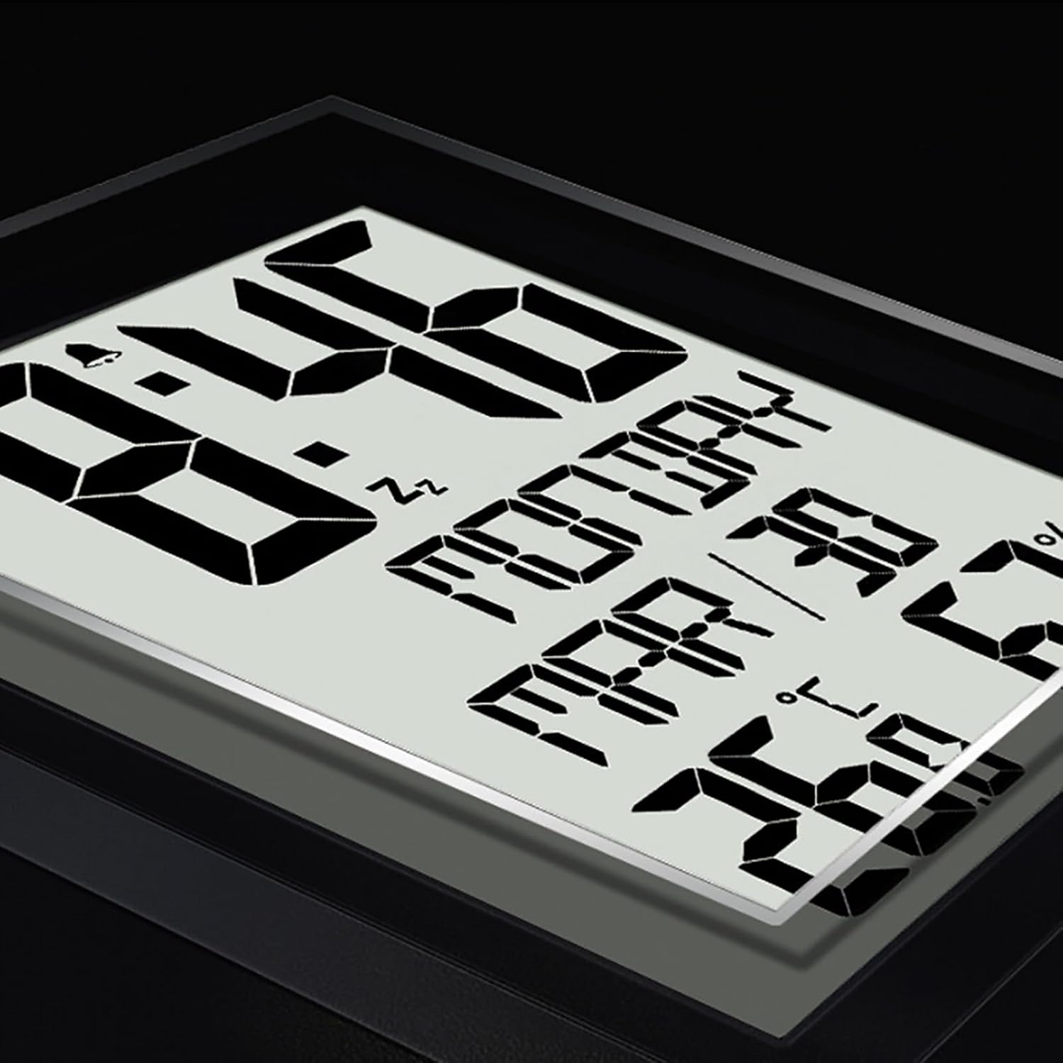 iDili Multifunctional Large-Screen Digital Clock Time Temperature and Humidity High-Definition Digital Display Wall Mounted Clock