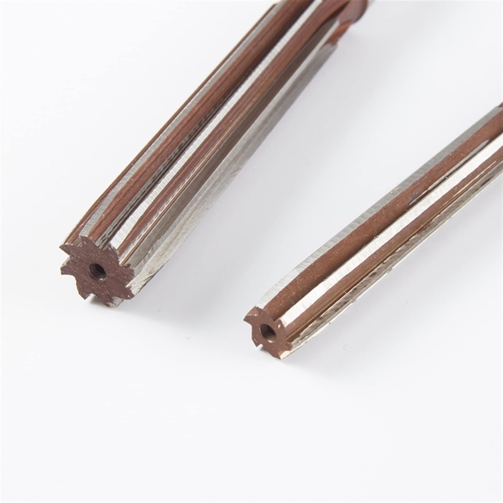 Escariador de mano fresas de máquina de torno, Juego de 5 escariadores manuales de mango recto, 4 mm, 5 mm, 6 mm, 8 mm, 10 mm, H7, 6 flautas for corte de herramientas de metal.(H8)