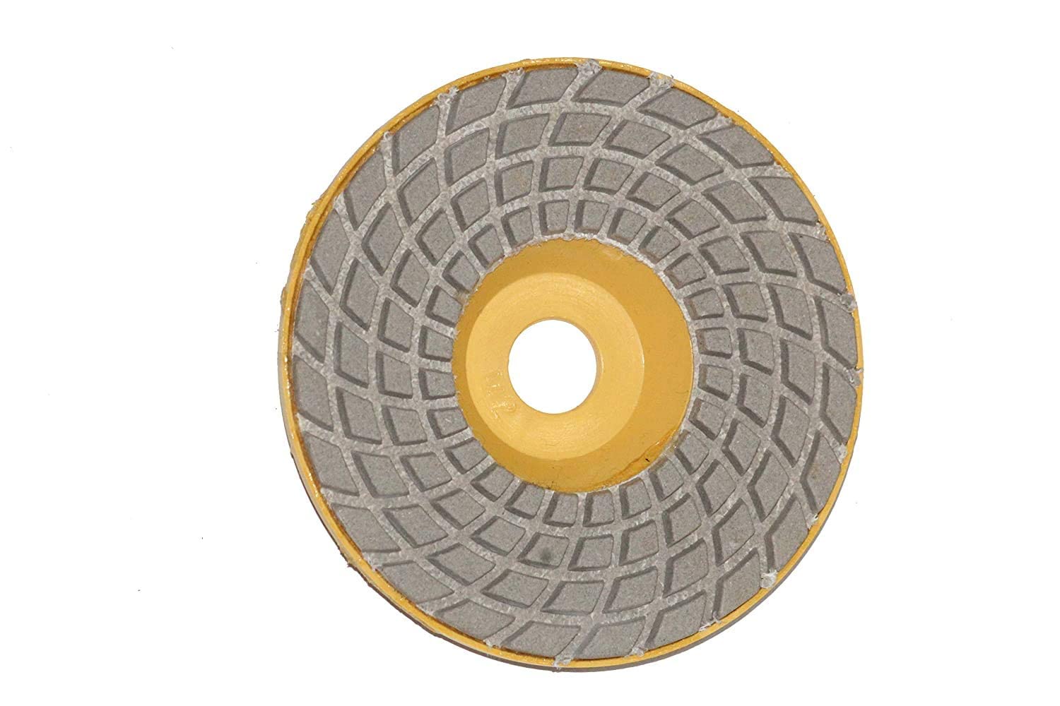 Sarrah 4" Diamond Polishing Plastic Pads for Granite Marble Concrete Stone Wet/Dry Grit 5 (5 Pcs)