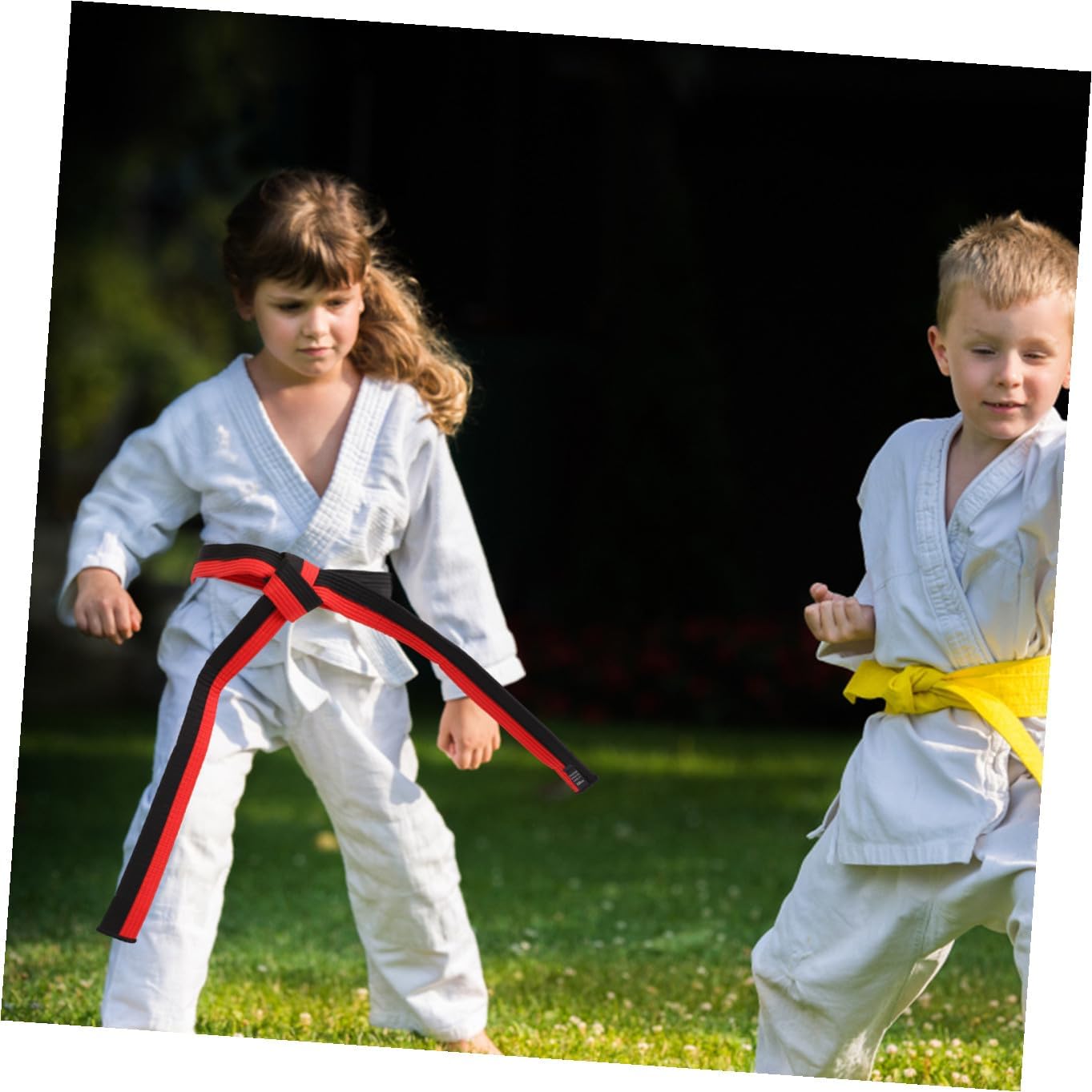 POPETPOP 6pcs Karate Belt for Youth Teens Taekwondo Uniform Martial Arts Wrist Bands