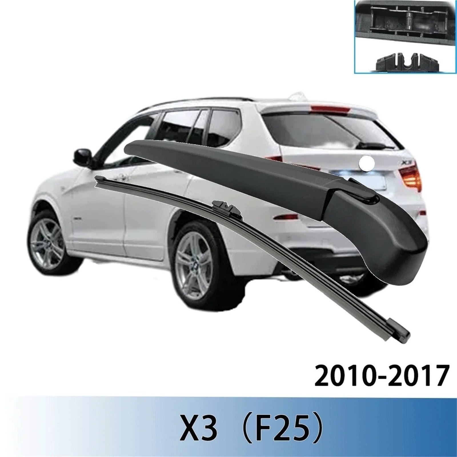 Set di spazzole tergicristallo Adatto per BMW X3 (F25) 2010-2017 Spazzole per tergicristalli per parabrezza Kit braccio tergicristallo 1/2PCS(1Set)