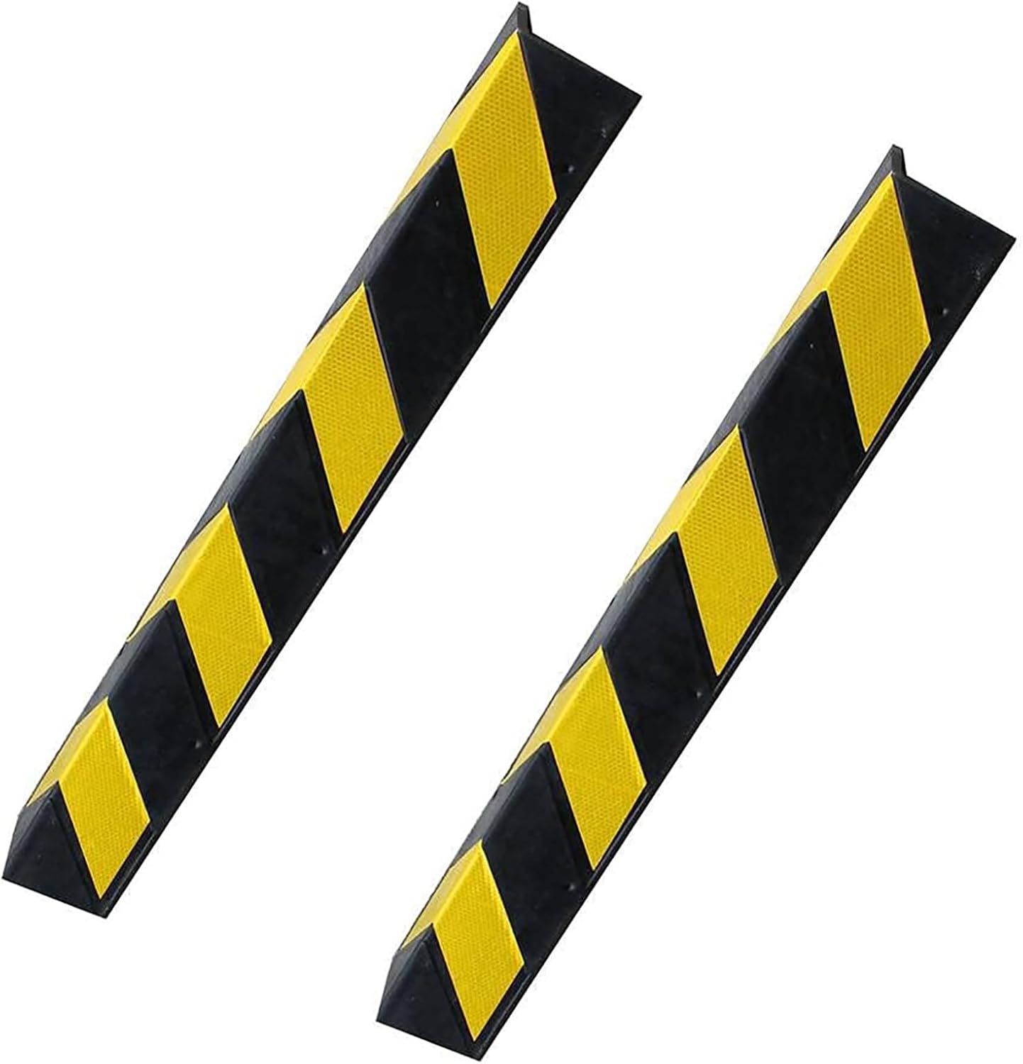 2 Pcs Reflective Rubber Wall Corner Guards, Garage Wall Protector, Wall Edge Protector for Parking Garages Wall Guards(120cm/47.2in)