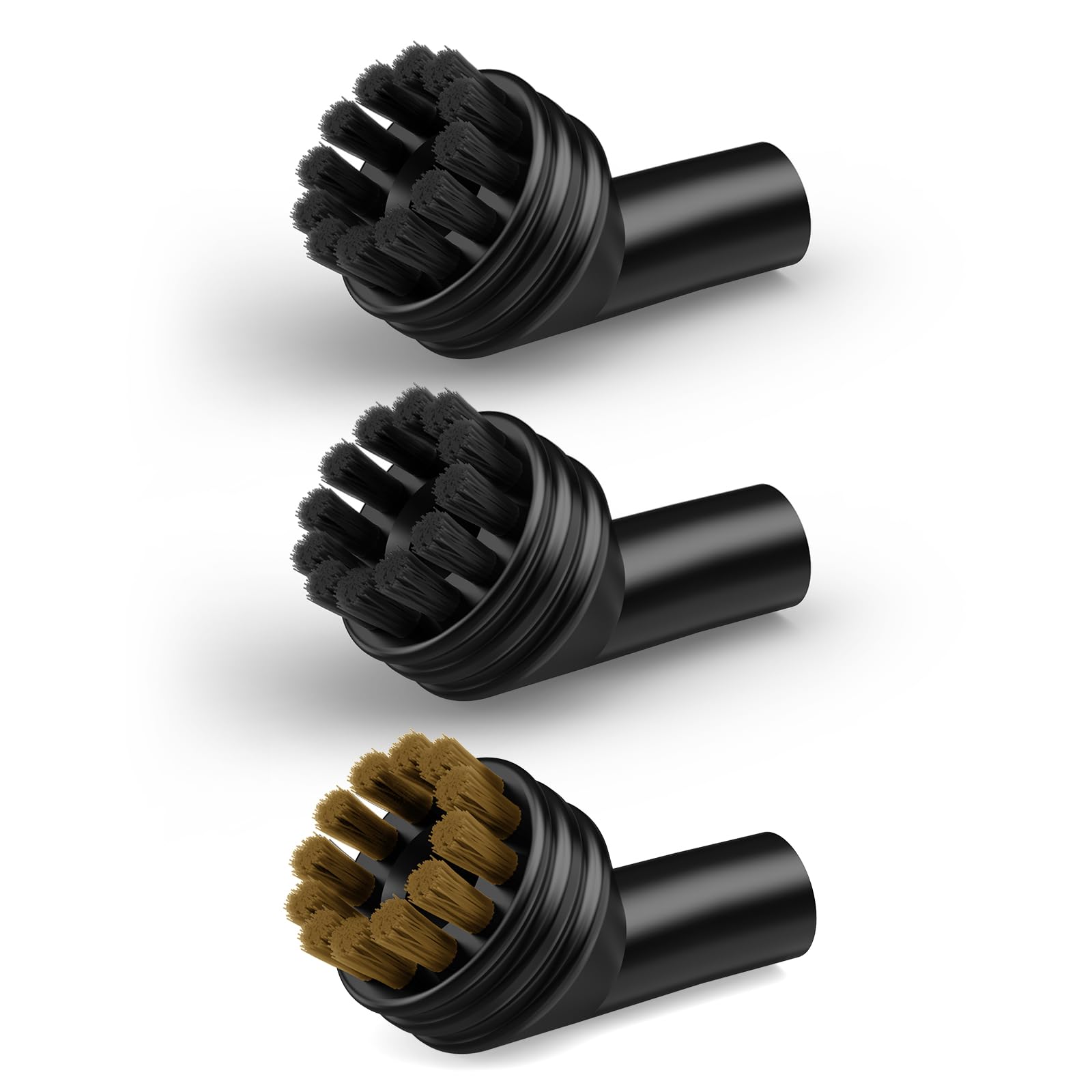 WHL-622 Steam Cleaner Accessories - 2 Pcs Nylon Brush and 1 Pcs Copper Brush