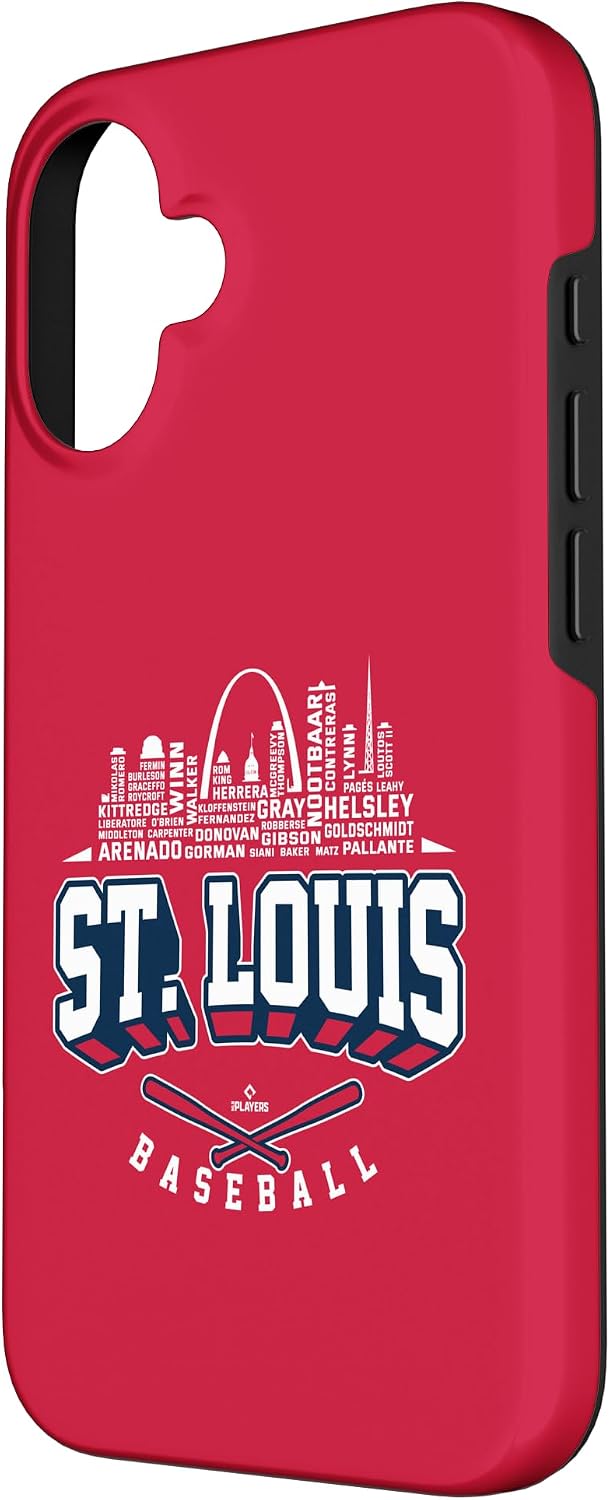 Skyline Word Art Nolan Arenado St Louis Baseball MLBPA Case for iPhone 16