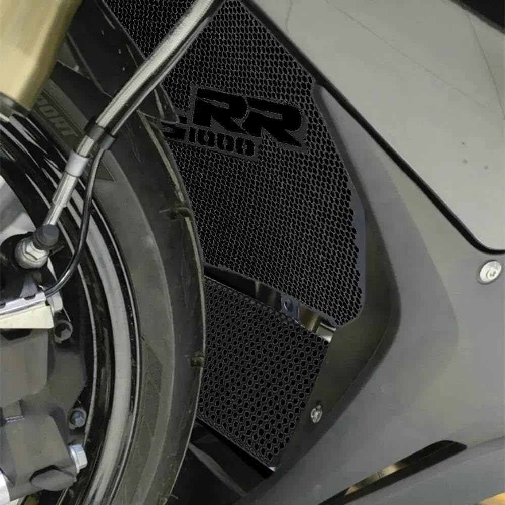 Für BMW Für S1000RR Motorsport Sport S 1000 RR 2019-2025 Kühlergrill Wache Abdeckung Öl Kühler Motorrad Motor Kühlerschutz(Black A)