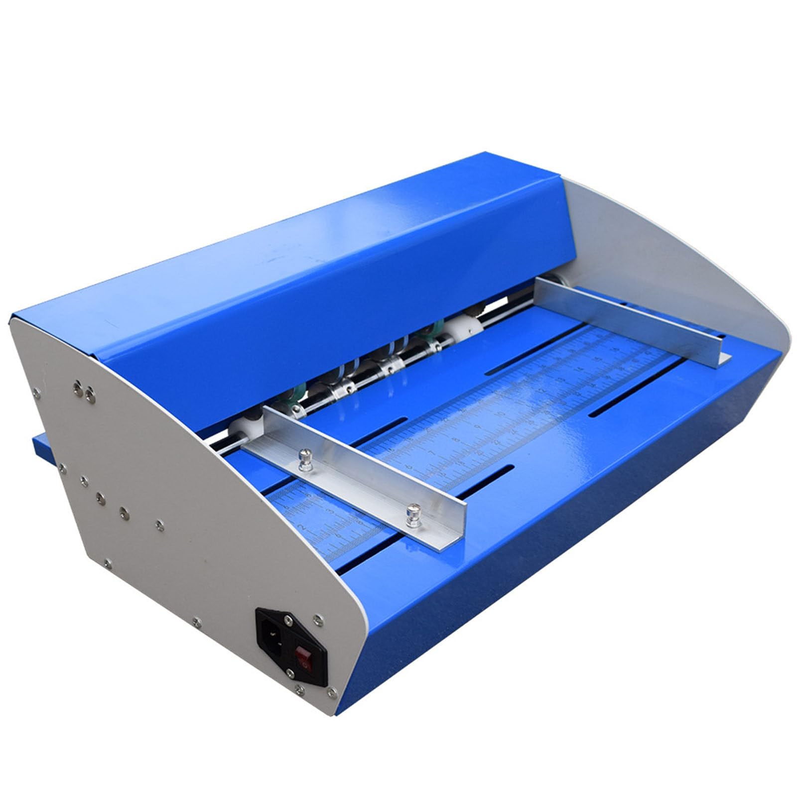 Máquina de Plegado eléctrico Resistente, perforador 3 en 1 y goleador para Papel, elaboración de Invitaciones, Tarjetas de felicitación y boletos, 520% mm de Ancho, diseño eficiente y