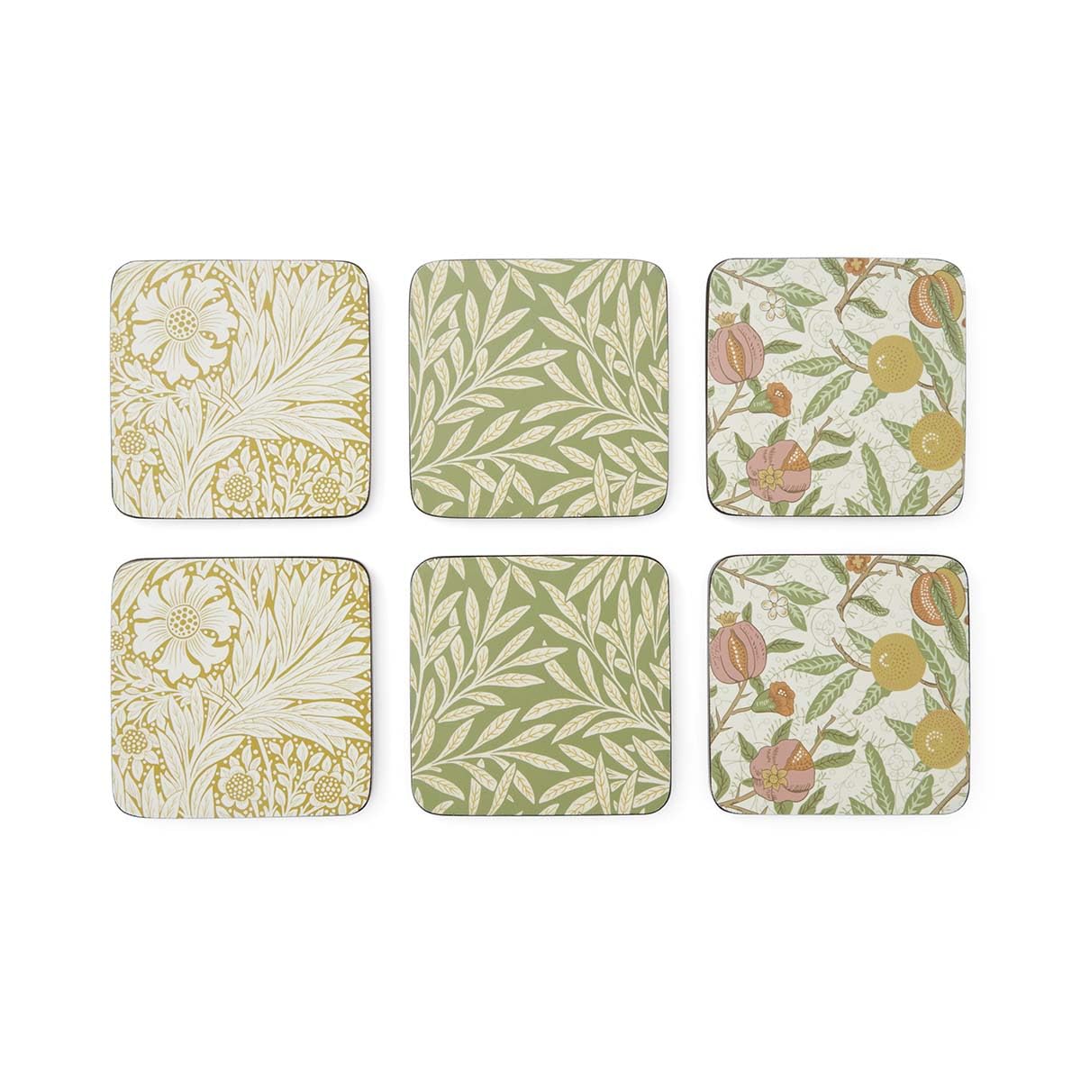 Pimpernel Multicolor Spode Simply Mixed Coasters - Set Of 6