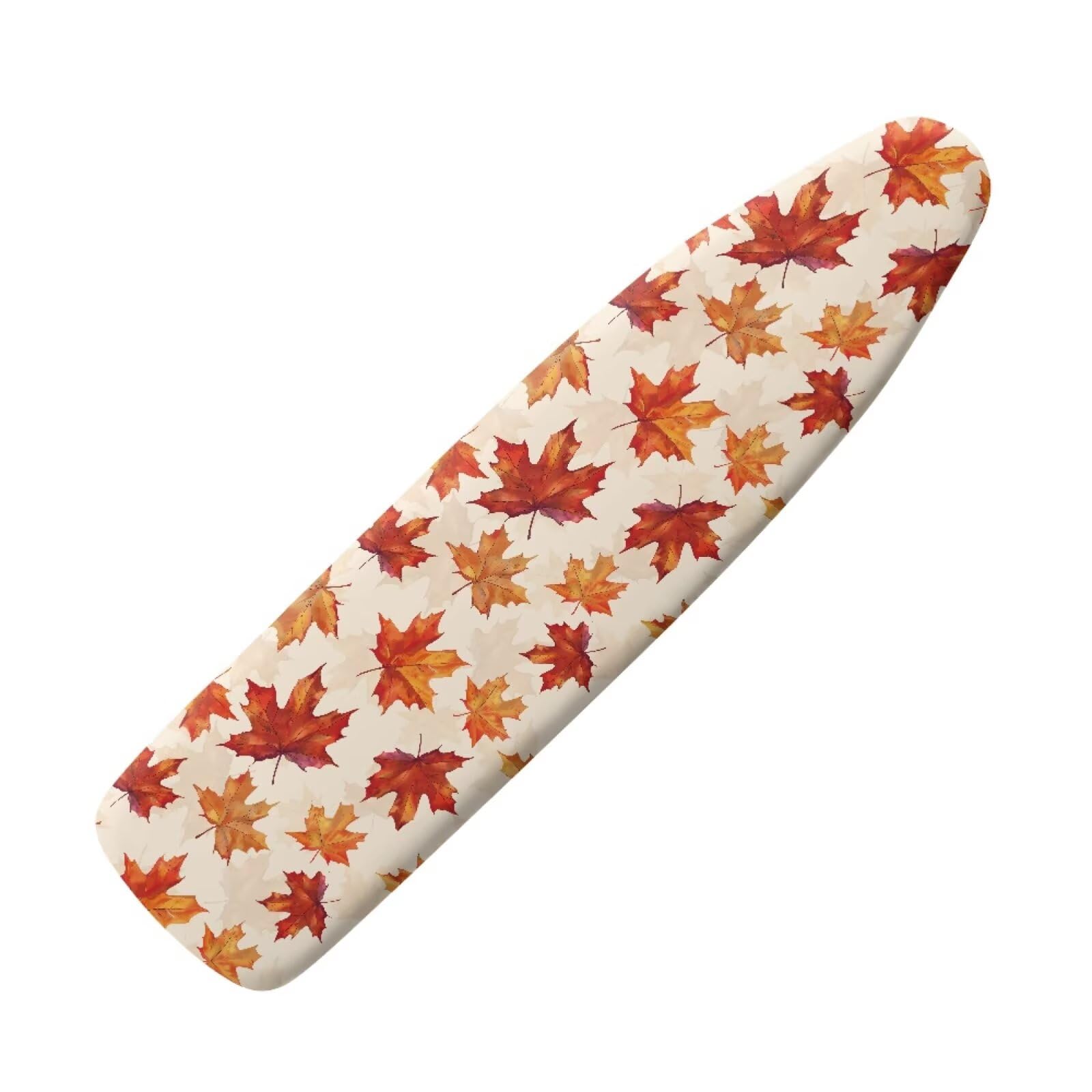 Easy Installation 15x54 Fall Maple Leaf Ironing Board Cover - Elastic Edge, Fit Standard Size Iron Board Cover, Stain Resistant, Setup for Effortless Ironing Experience