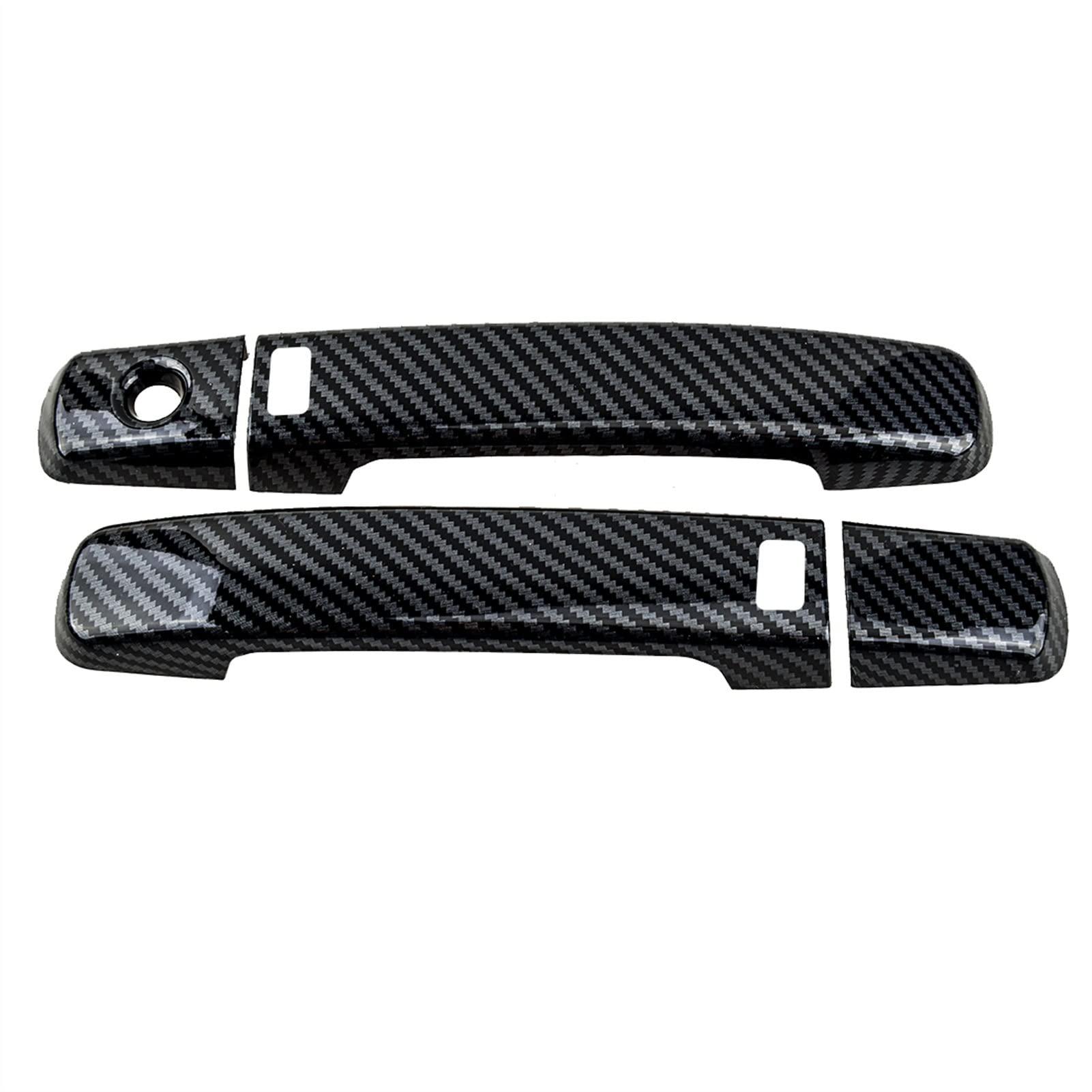 FAHBSTR Exterior Door Handle Cover for Nissan Altima Coupe 2008-2013 ABS Carbon Fiber Style Black Car Smart Side Door Handle Cover Trim Fit