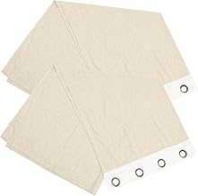 Garneck 2 Pçs Cortinas De Linho Saia De Linho Do Quarto Painéis De Cortina De Juta Cortinas De Janela Transparentes Cortinas Transparentes Extra Largas Cortinas Extra Largas Cortinas Sala