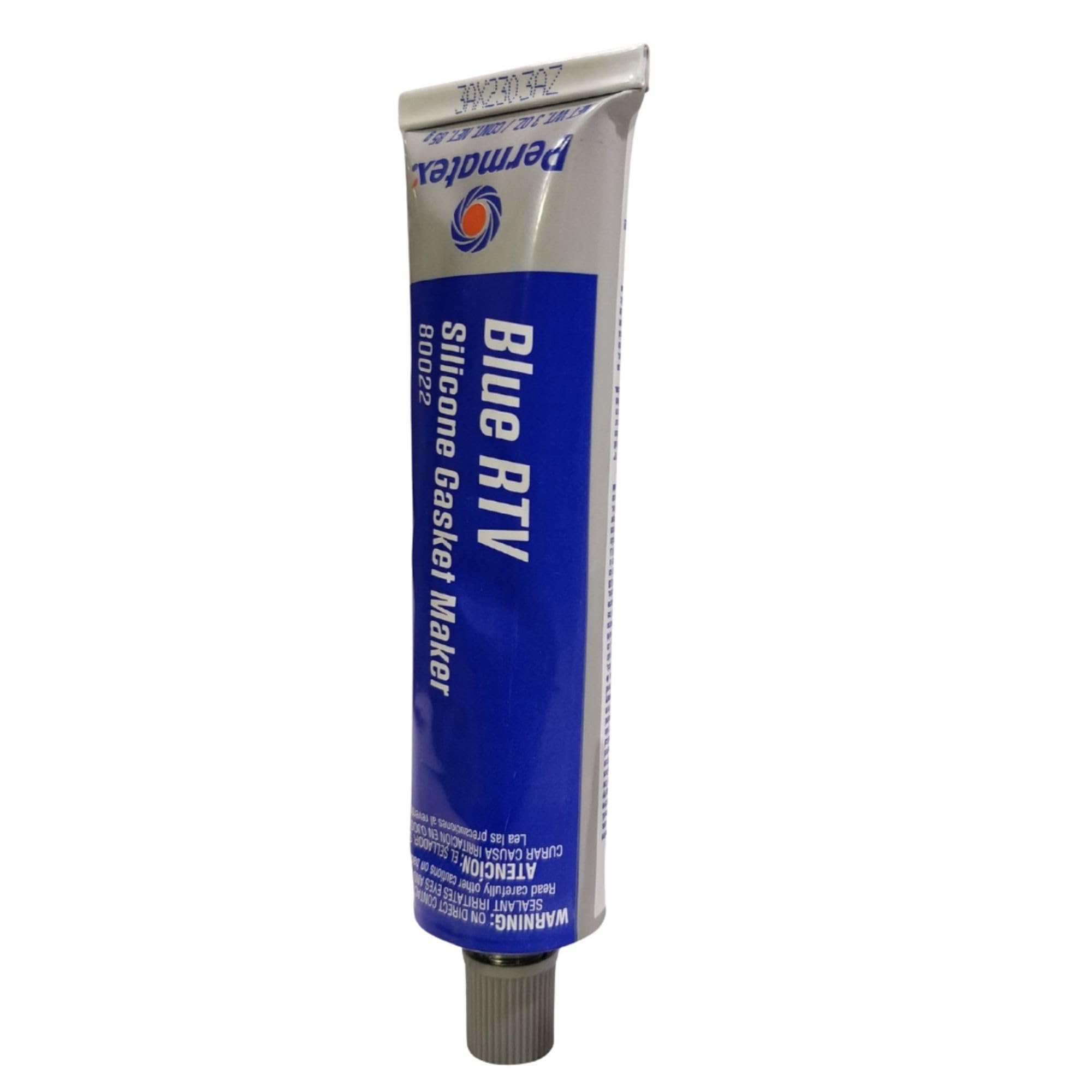ZER0LEAK Permatex 80022 Blue RTV Silicone Gasket Maker 85gm | Sensor-Safe, Flexible Sealant | Replaces Cut Gaskets | Non-Flammable, OEM Grade | for Engines, Auto, Marine & HVAC