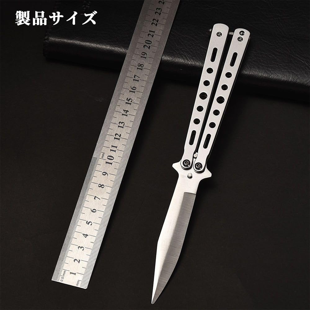 Amazon.co.jp: FUGSHIYI バタフライナイフ 練習用 刃なし 訓練道具