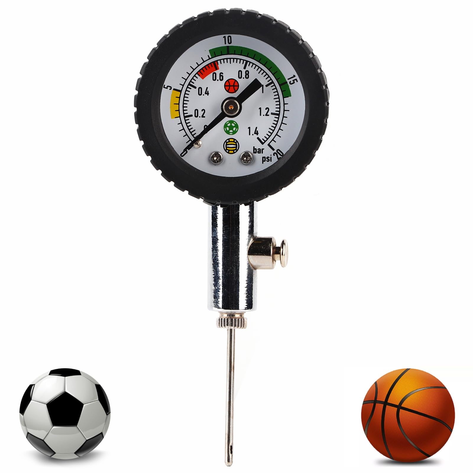 Misuratore di pressione per pallone, misuratore di pressione per barometro, tavolo di misurazione della pressione interna per pallacanestro pallavolo