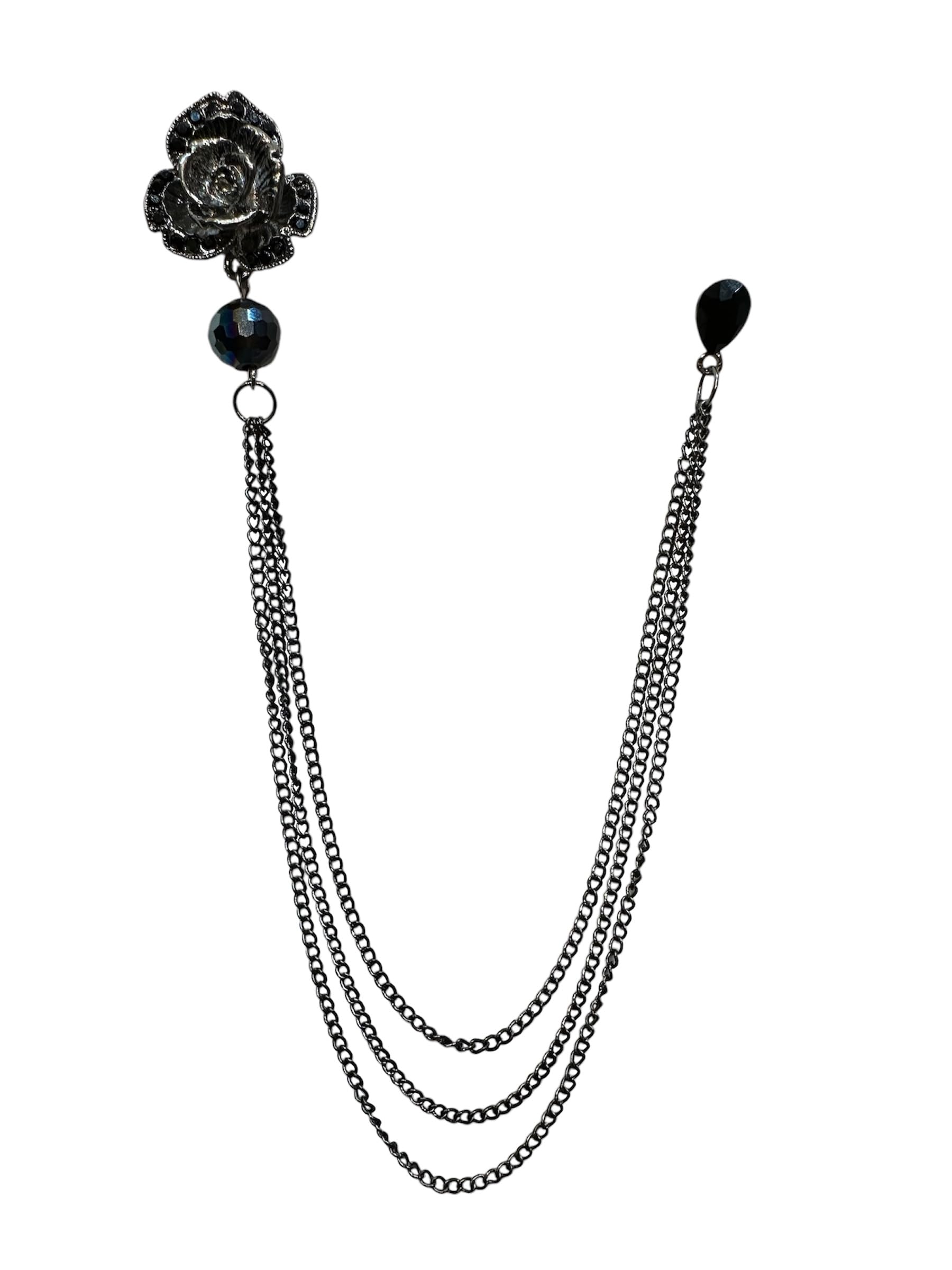 Antique style Rose Brooch for Men-picture-40