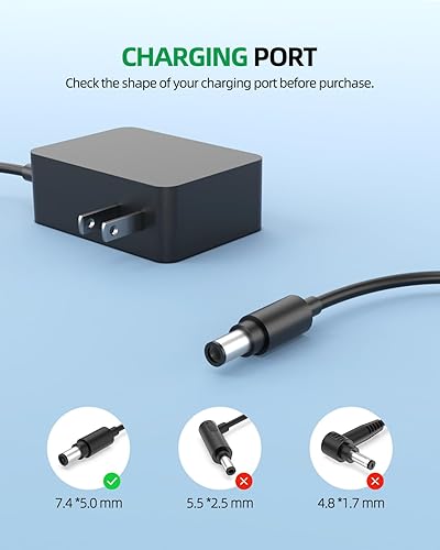 Miniatura 3 de Cable de alimentación de 16.75 V-24.35 V apto para cargador Dyson  (compatible con Dyson DC30 DC31 DC34 DC35 DC44 DC45 DC56 DC57 adaptador de carga