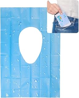 Disposable Toilet Seat Covers - 30 Counts Waterproof Individually Wrapped Portable Travel Toilet Seat Covers for Adults Kids Toddler Potty Training Public Toilet, Lengthened Size 16x24 Inch, 3 Packs