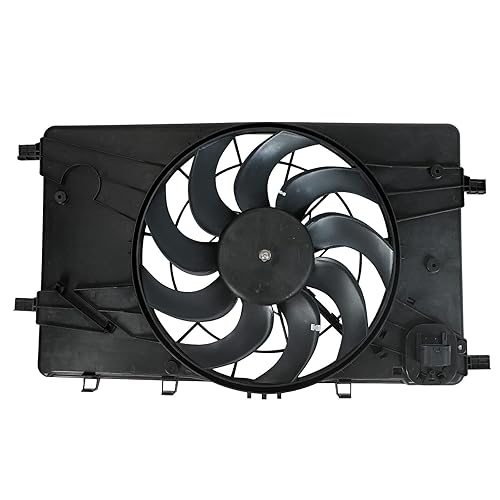 Conjunto de ventilador de refrigeración del condensador de CA del radiador compatible con Buick 2012, Chevy Cruze 2011-2016, #13368577,620-658