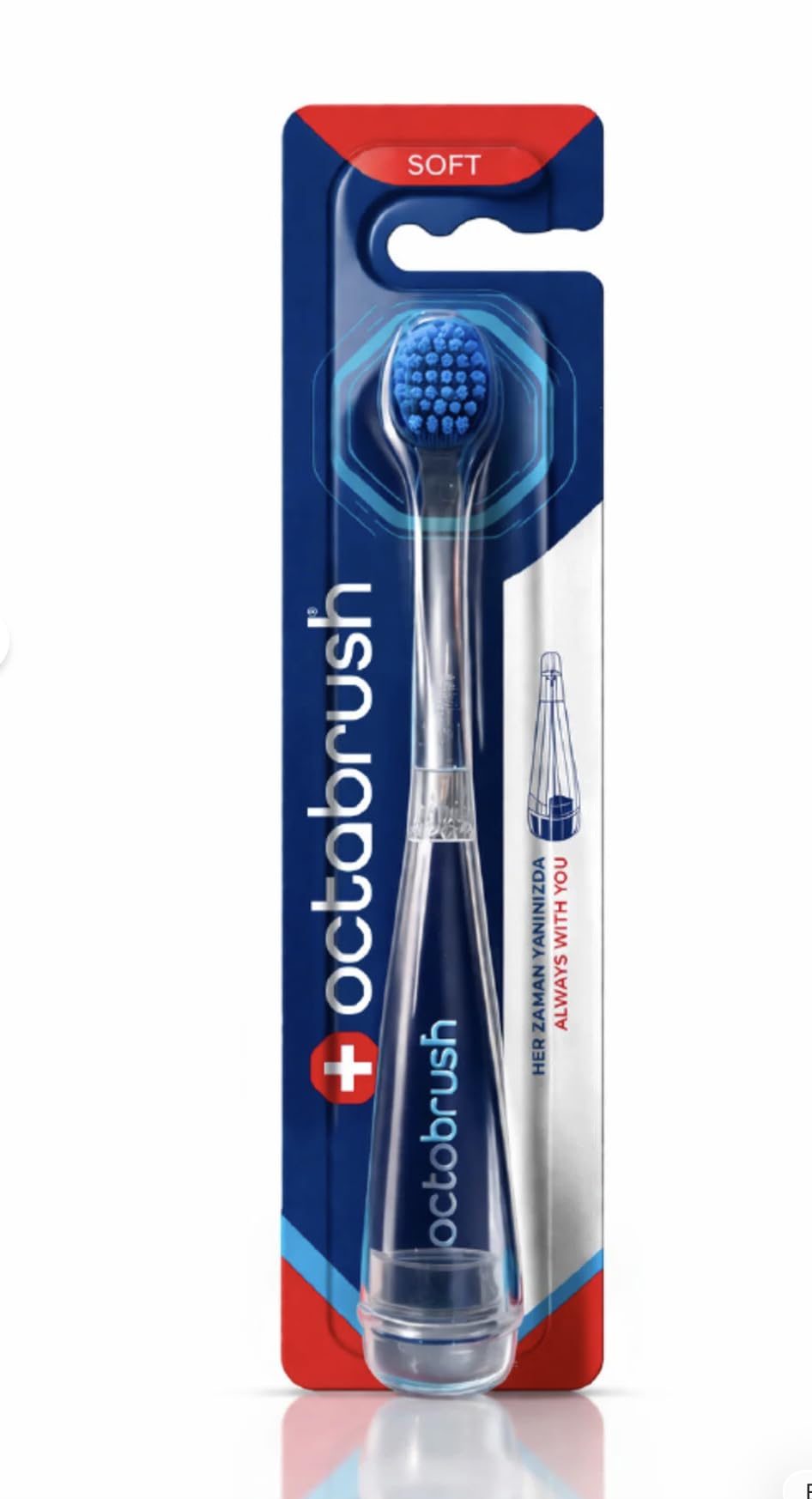 Octabrush Soft Yumuşak Diş Fırçası, Günlük Kullanım için Nazik Kıllı, Ağız Bakımı