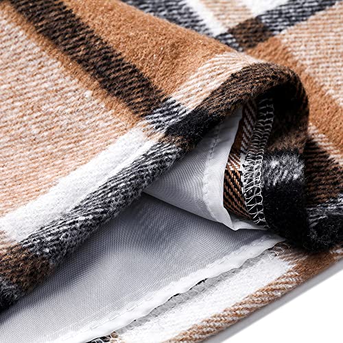 Women Mini Skirt Plaid Wool Skirt Spring High Waist Bodycon Pencil Short Skirts Tartan Skirt3