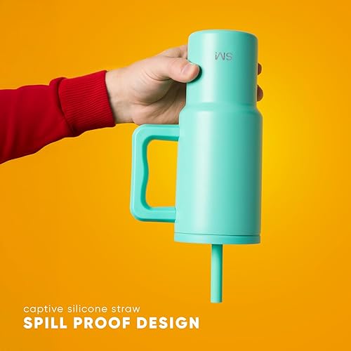 Miniatura 3 de Simple Modern Disney - Vaso infantil de 24 onzas con asa y tapa de popote de silicona, a prueba de derrames y a prueba de fugas, botella de acero