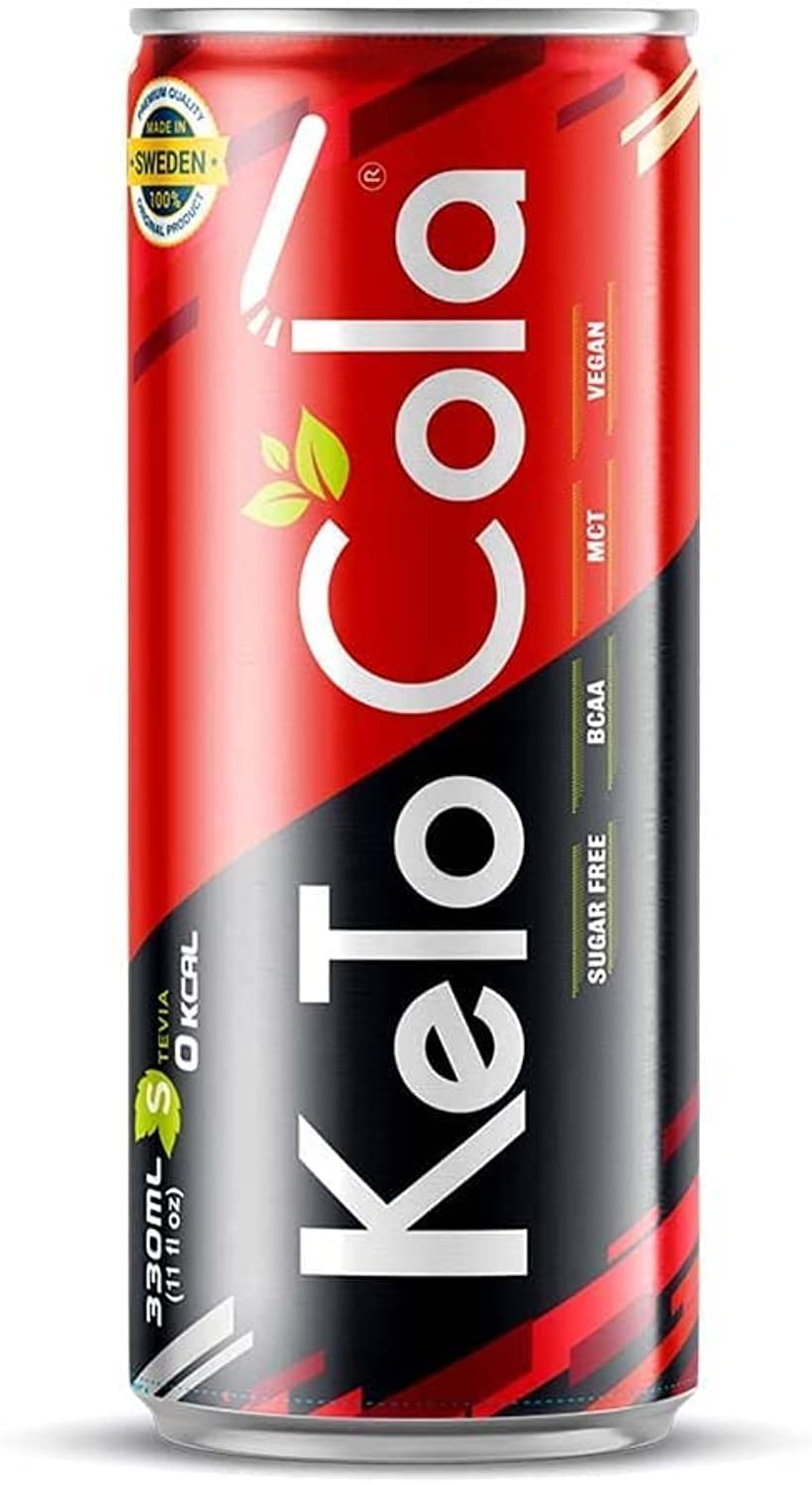 Laperva Keto Cola Vegan Freindly Zero Calorie Cola, Contains 5 mg MCT & BCAAs, 3 mg Glutamine, Also Includes Important Minerals such as Sodium, Magnesium, and Potassium - 1 Piece