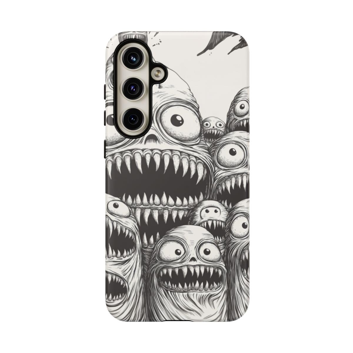 Coque Galaxy S24 Plus antichoc Slimy Monster Heads mate noire - 5