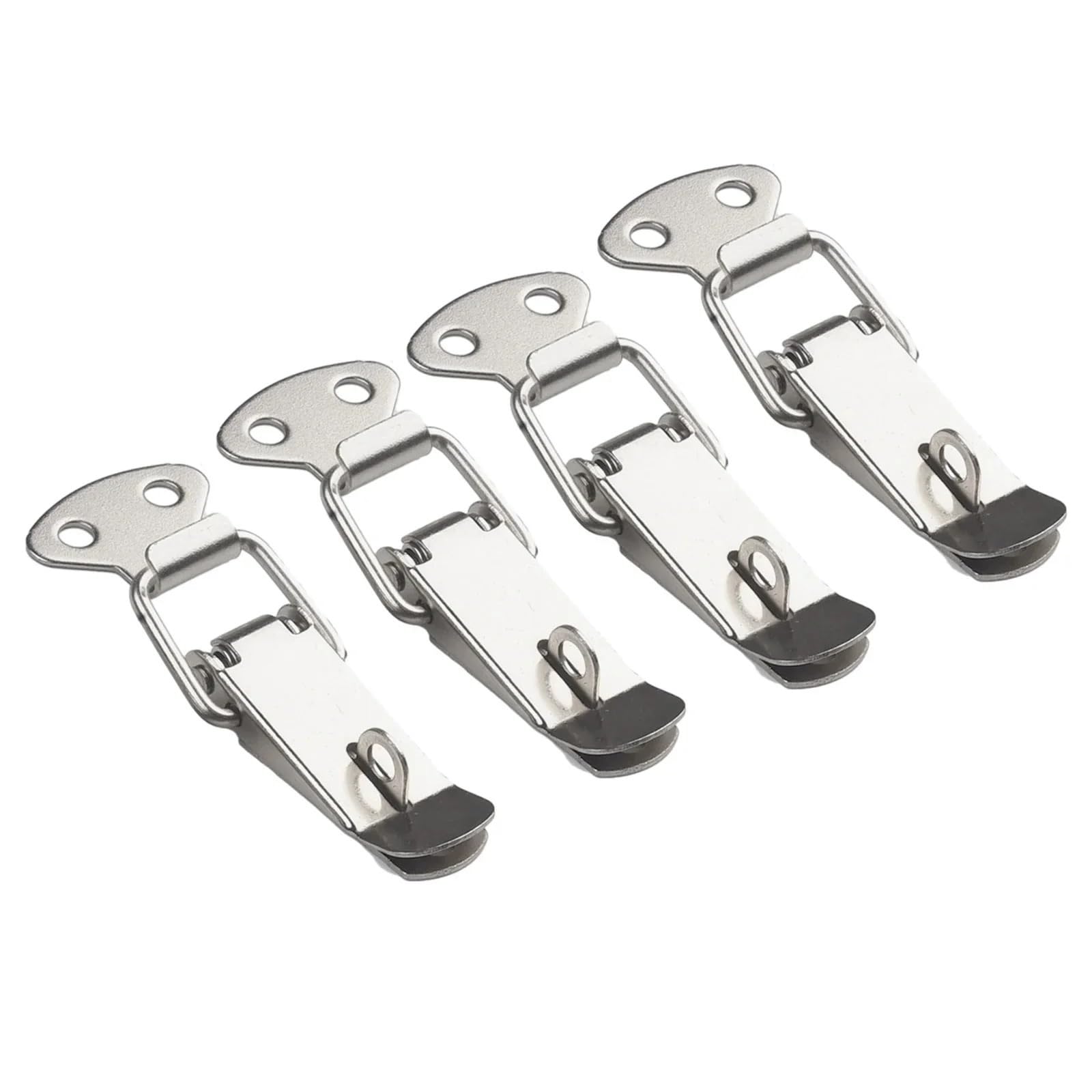 Stainless Steel Duck Billed Toggle Latch Spring Loaded Toggle Latch Hasps 8 pcs Stainless Steel Duck-Mouth Catch(with Lock)