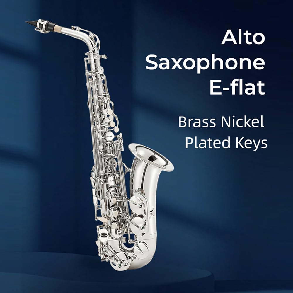 Amazon | WUQIMUSC プロフェッショナル Eb Alto Saxophone - 完全