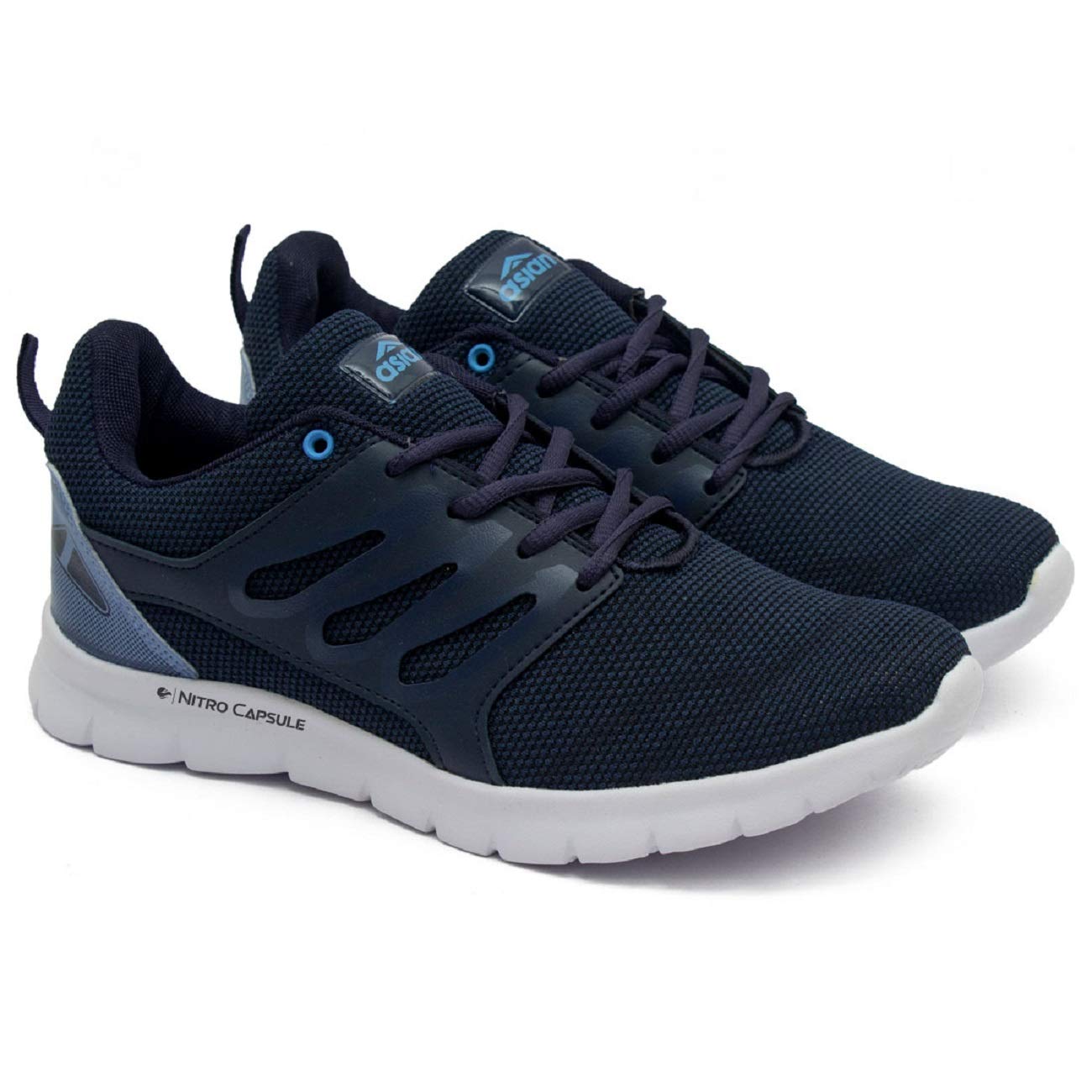 ASIAN Mens Captain-12 Sports Running,Walking,Gym,Casual,Sneaker Lace-Up Shoes for Men (Navy Blue,Sky, Numeric_11) (B08H5PFSSQ) Amazon Price History, Amazon Price Tracker