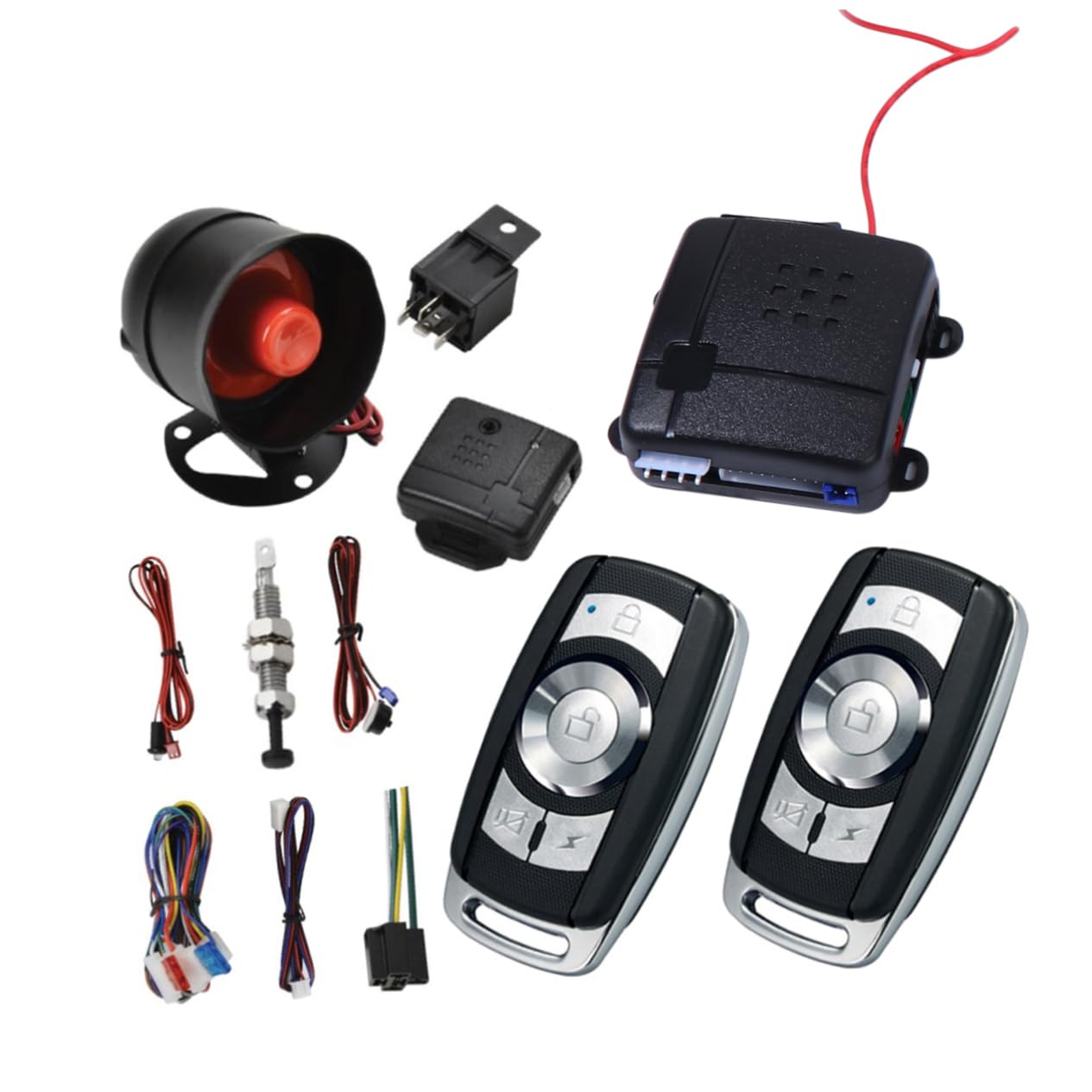 Ciieeo 1Set Car Theft System Portable Vehicle Security Alarm with Automatic Arming Door Lock Integration LED Indicator for Enhanced Protection Against Theft