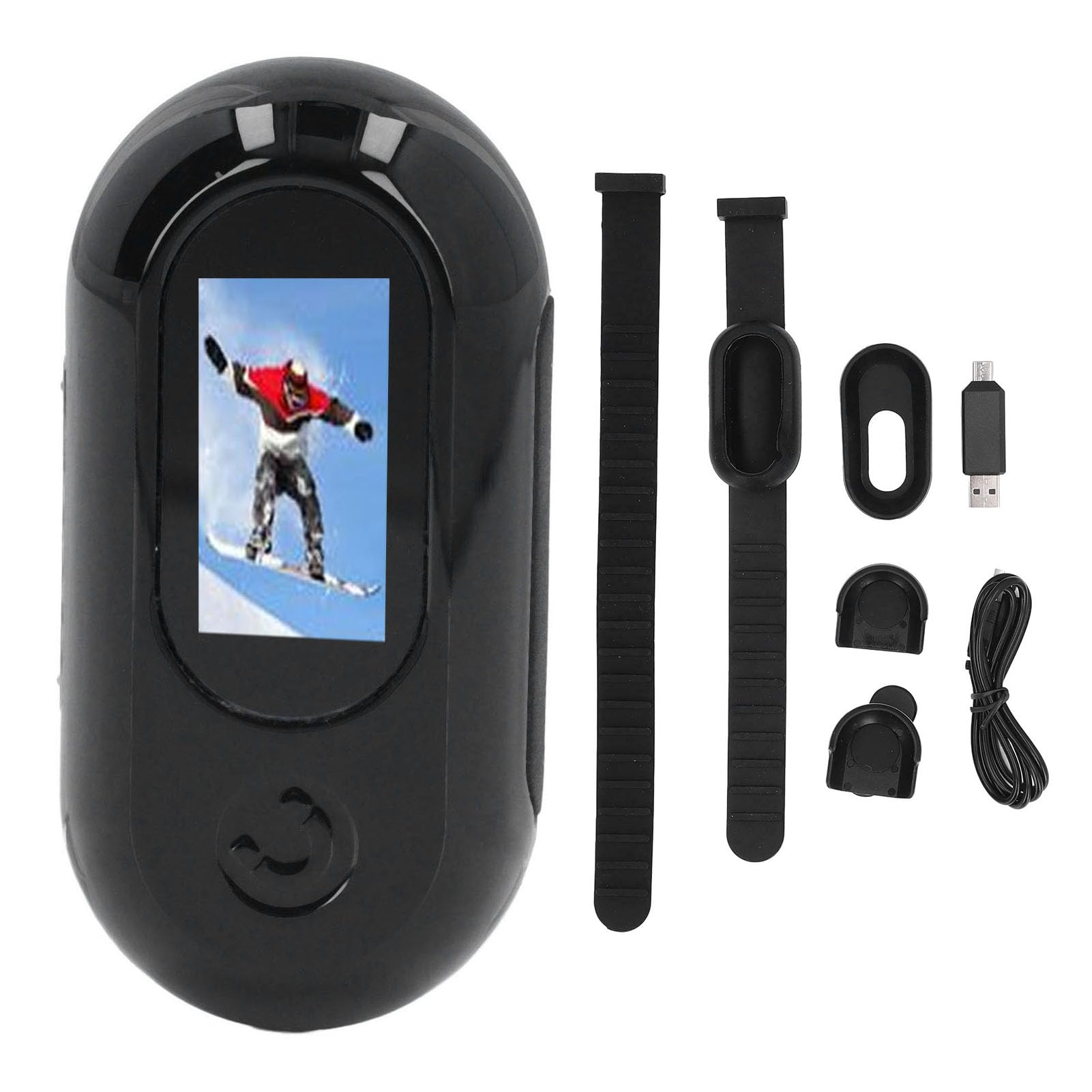 Gavigain HD Pet Camera, Lightweight and Portable, Action Camera, Multiple Recording Modes, OTG File Transfer, Long Lasting Battery for Pets (Black)