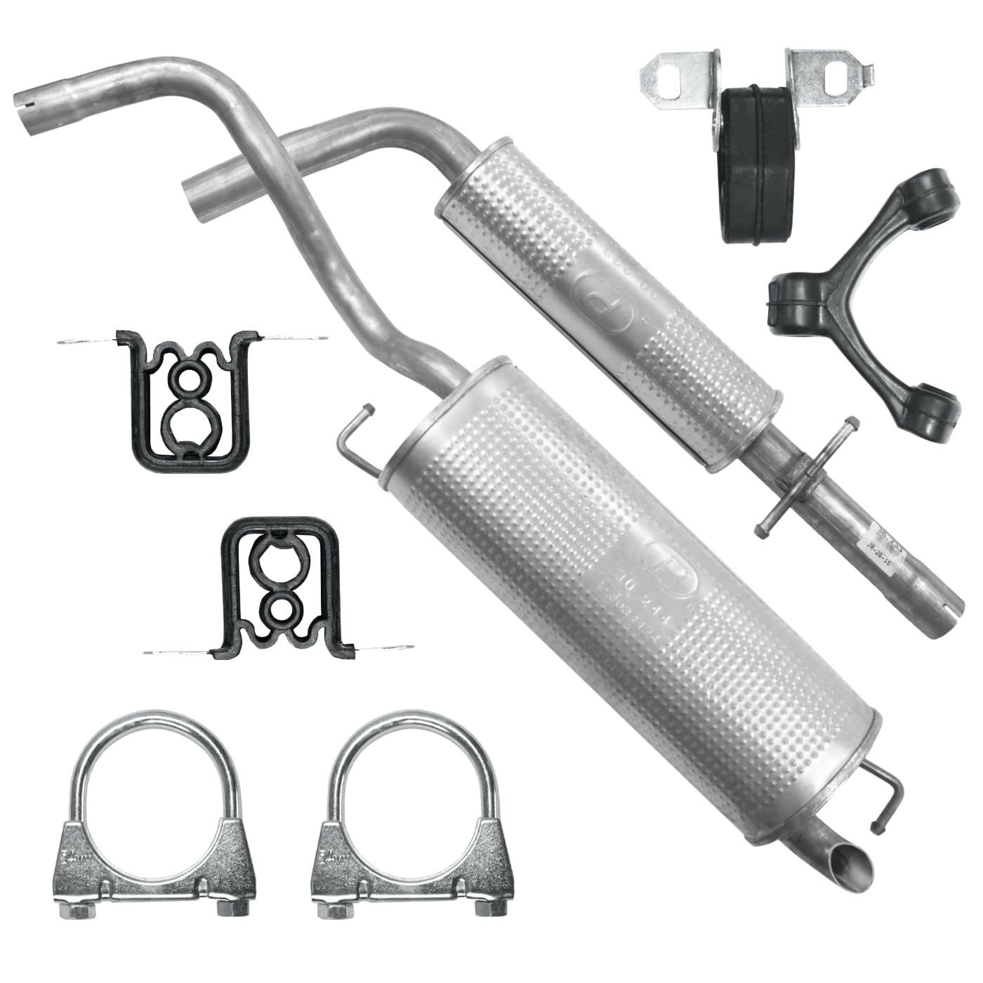 POLMOstrow Auspuff Mitteltopf und Endtopf für VW Golf 4 IV 1.4 Fließheck 1997-07.2006