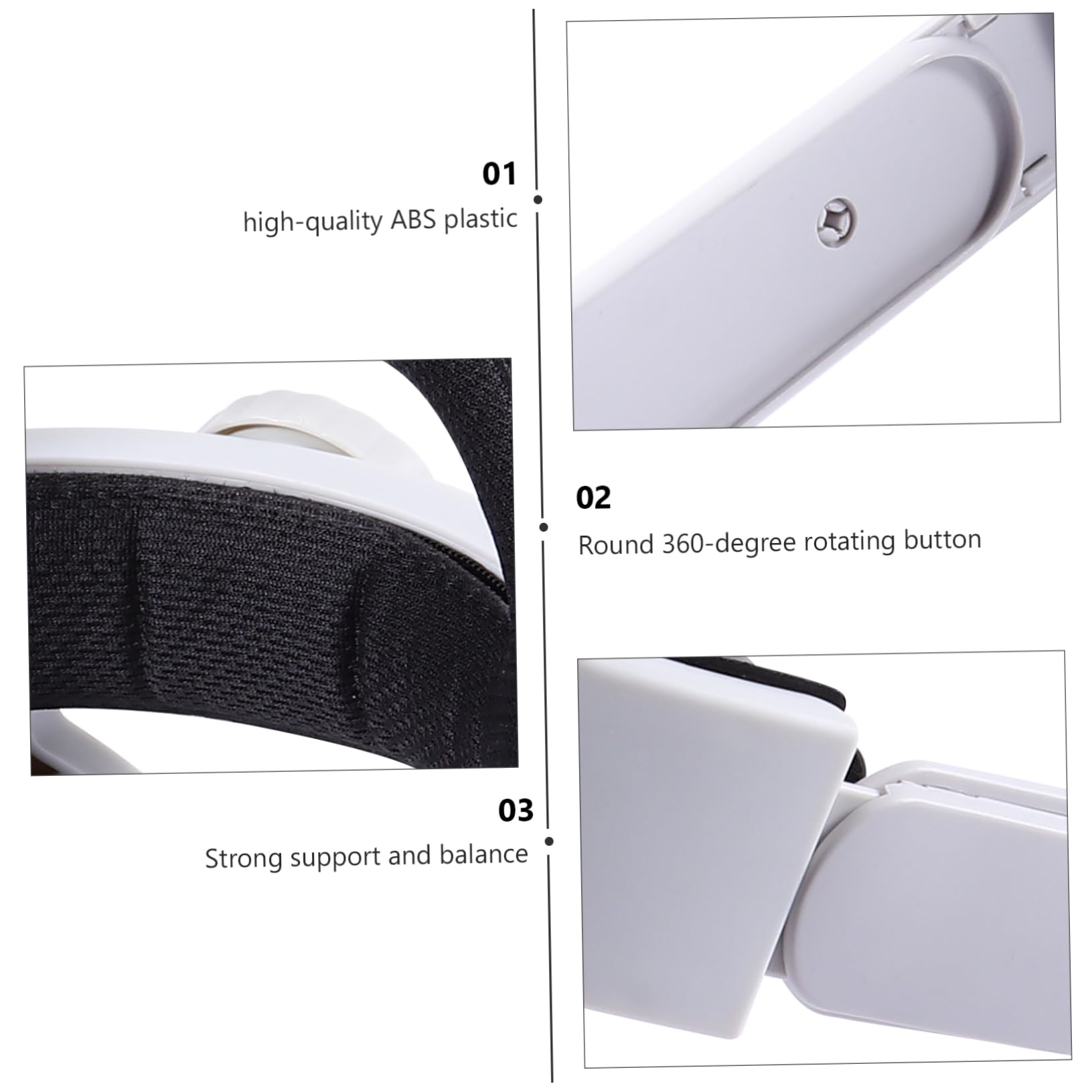 Casque VR Confortable Ajustable Compatible avec S Sangle Antidérapante Confort en Jeu Accessoire VR Amélioré avec Coussin