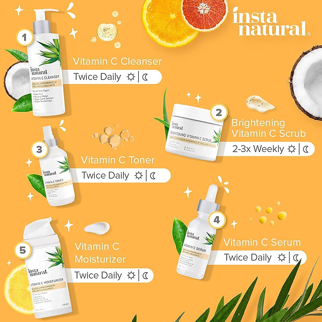 InstaNatural Vitamin C Serum with Hyaluronic Acid & Vit E Natural