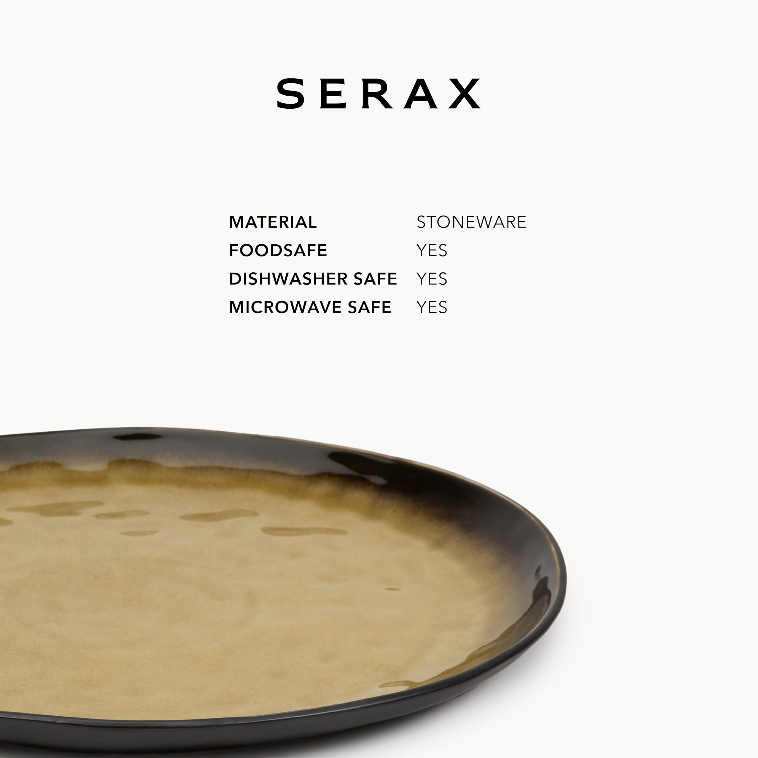 Serax Green Pure 12-częściowy zestaw obiadowy | 4 talerze w rozmiarze M, 4 talerze w rozmiarze S, 4 miski w rozmiarze L, zestaw ceramiczny Pascale Naessens, elegancka i naturalna zastawa stołowa