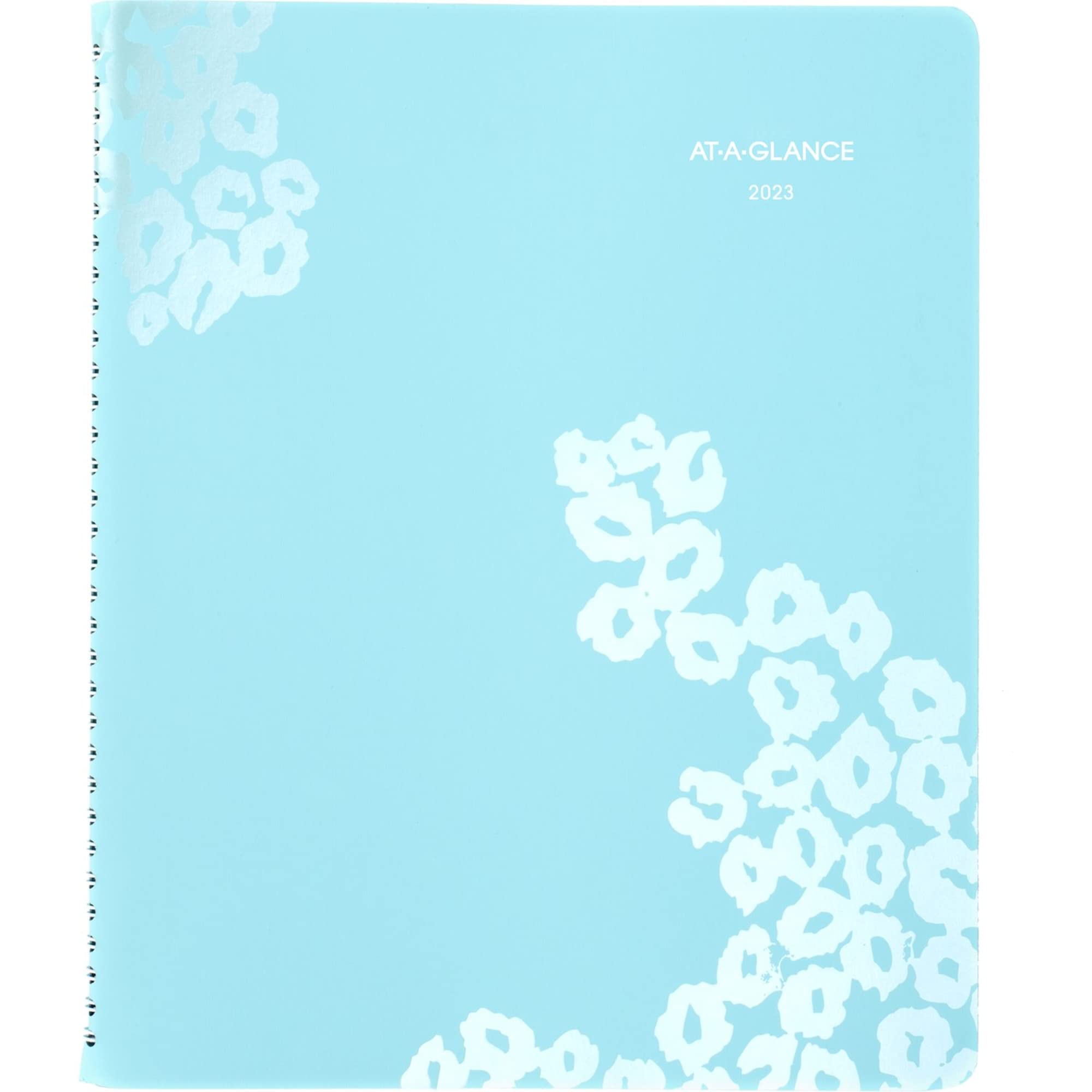 AT-A-GLANCE 2023 Weekly & Monthly Planner, 8-1/2" x 11", Large, Wild Washes Teal (523-905)
