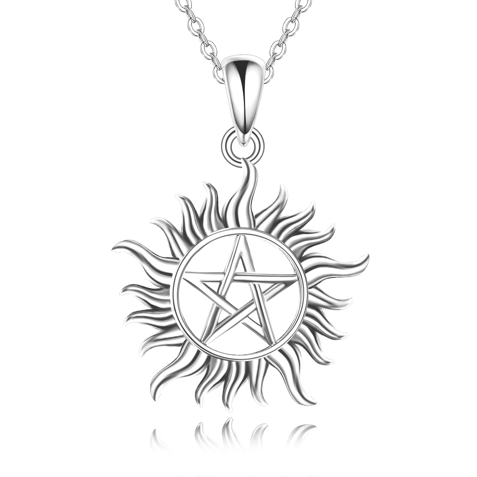 ONEFINITY Supernatural Kette 925 Sterling Silber Anti Possession Anhänger Halskette Amulett Schmuck für Herren Damen