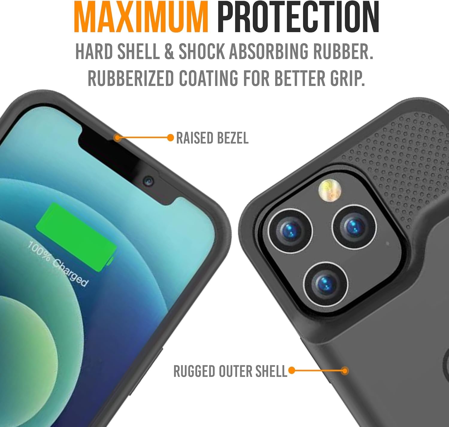 Alpatronix Funda de batería para iPhone 15 Pro y 15, funda protectora extendida portátil fuerte y delgada, carga rápida de 15 W, funda de carga inalámbrica de 7000 mAh, Apple Pay, CarPlay (BX15