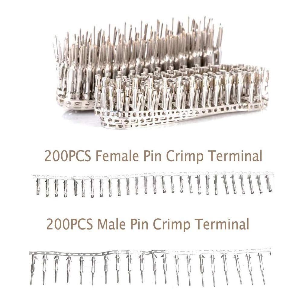 620PCS 2.54mm Dupont Jumper Connettori Maschio Femmina A Crimpare Pin Terminale Kit Dupont Cavo Jumper Filo Pin Intestazione Alloggiamento Kit in Metallo