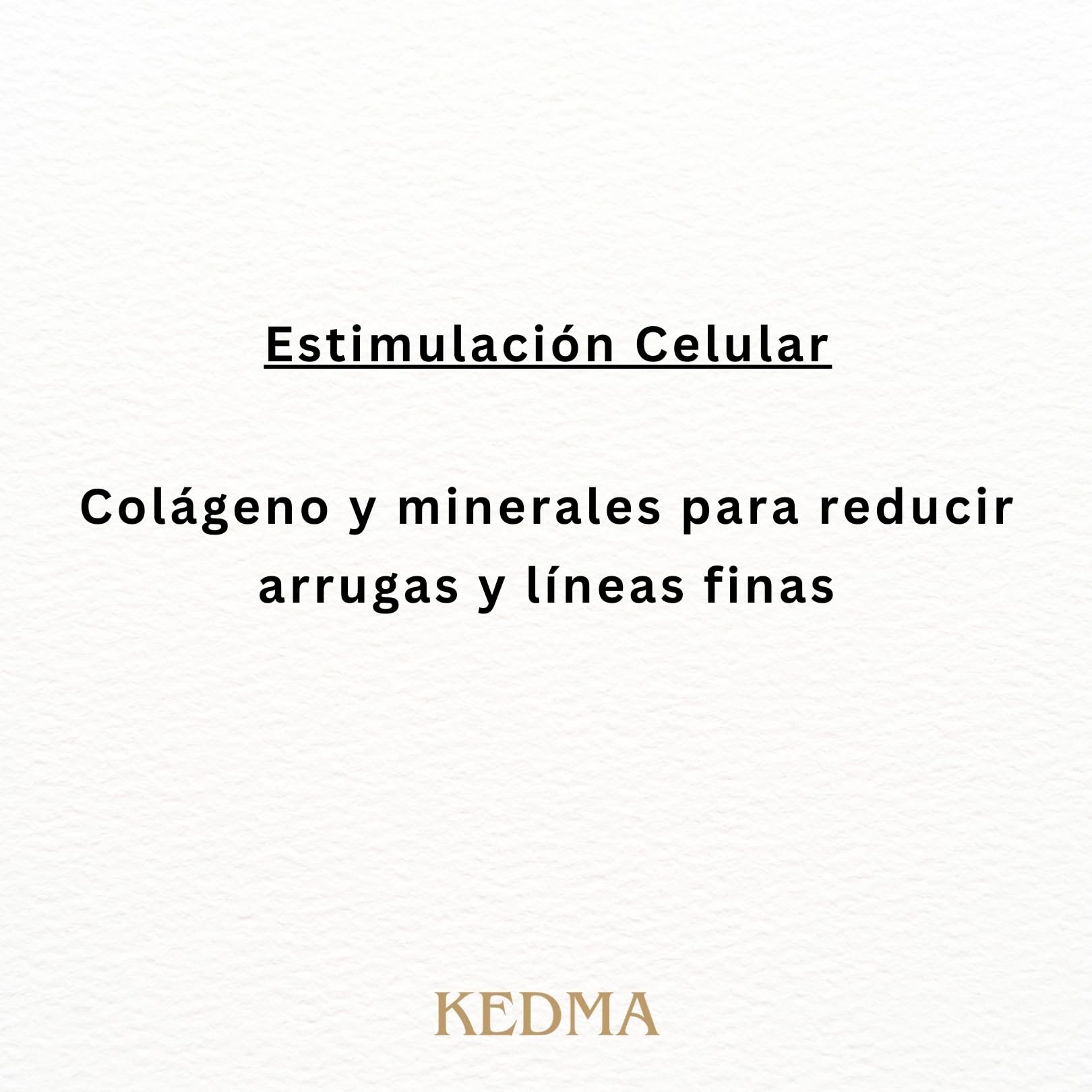KEDMA - Crema Facial con Colágeno y Minerales del Mar Muerto - 50g