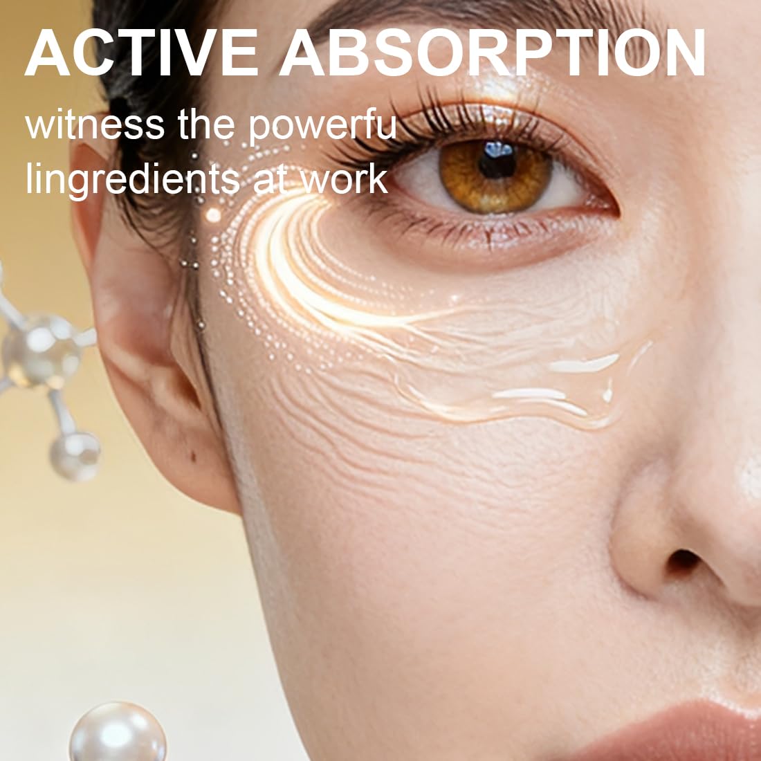 4 pièces Patchs pour les Yeux à Micro-aiguilles Dissolvantes, Soin Anti Cernes, Poche et Éclat | Patch Nano Microneedle avec Acide Hyaluronique, Peptides et Extraits de Naturels