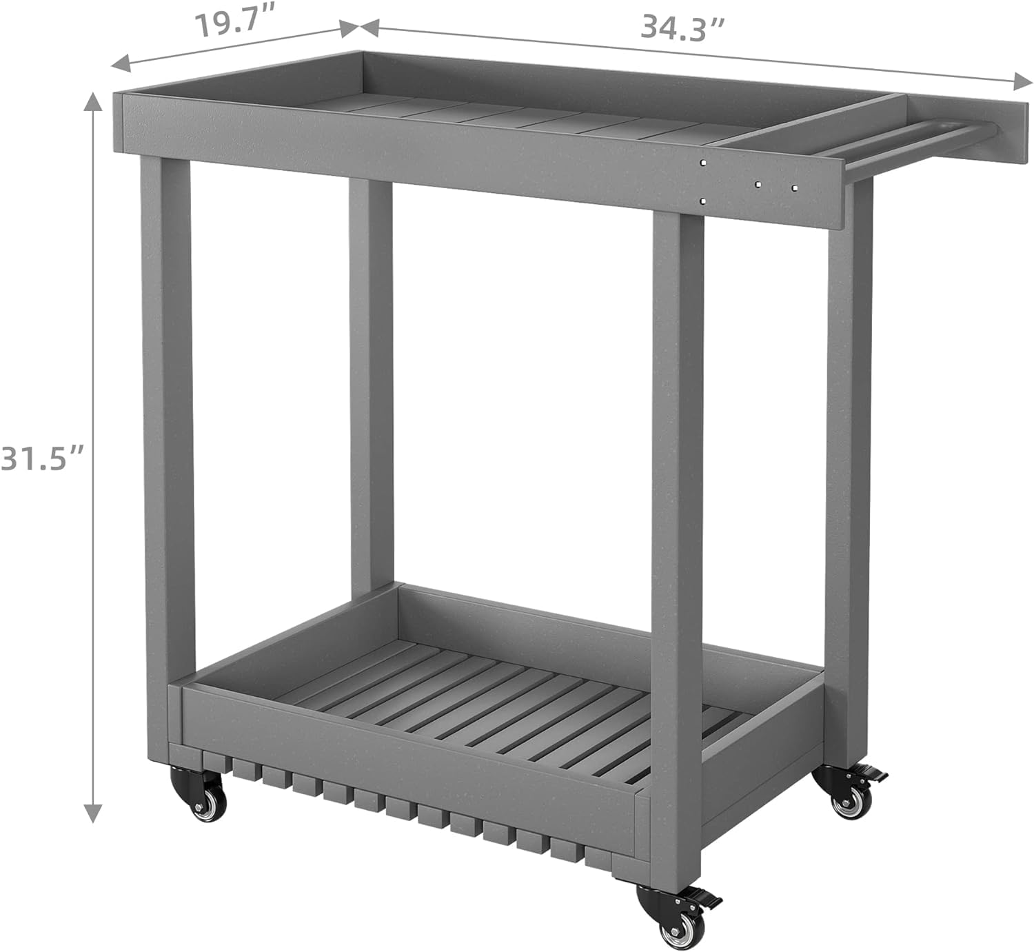 Mobilny wózek do jadalni z podwójną półką, przenośny wózek do grillowania z 4 kółkami, ogrodowy wózek barowy, uchwyt na napoje z wieszakiem na ręczniki, kuchenny wózek użytkowy