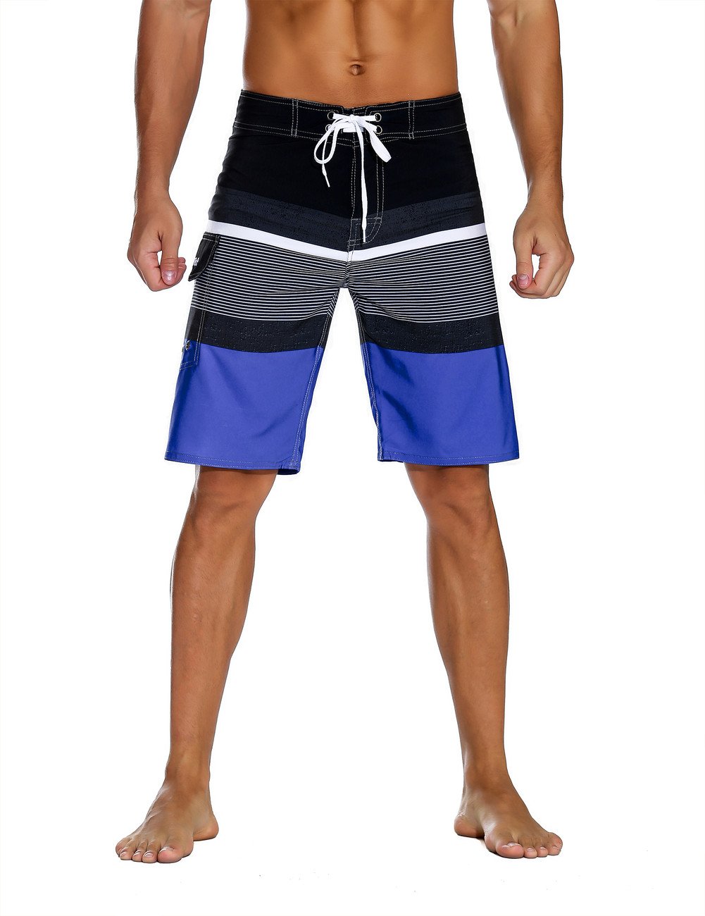 Men's Sportwear Swim Trunks Quick Dry Board Shorts with Lining