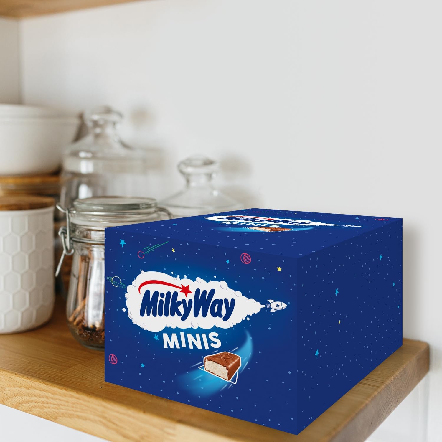 Milky Way Minis Schokoriegel, Schokolade Großpackung, Lockere Milchcreme, 2 x 150 x 15.5g, 4,6kg