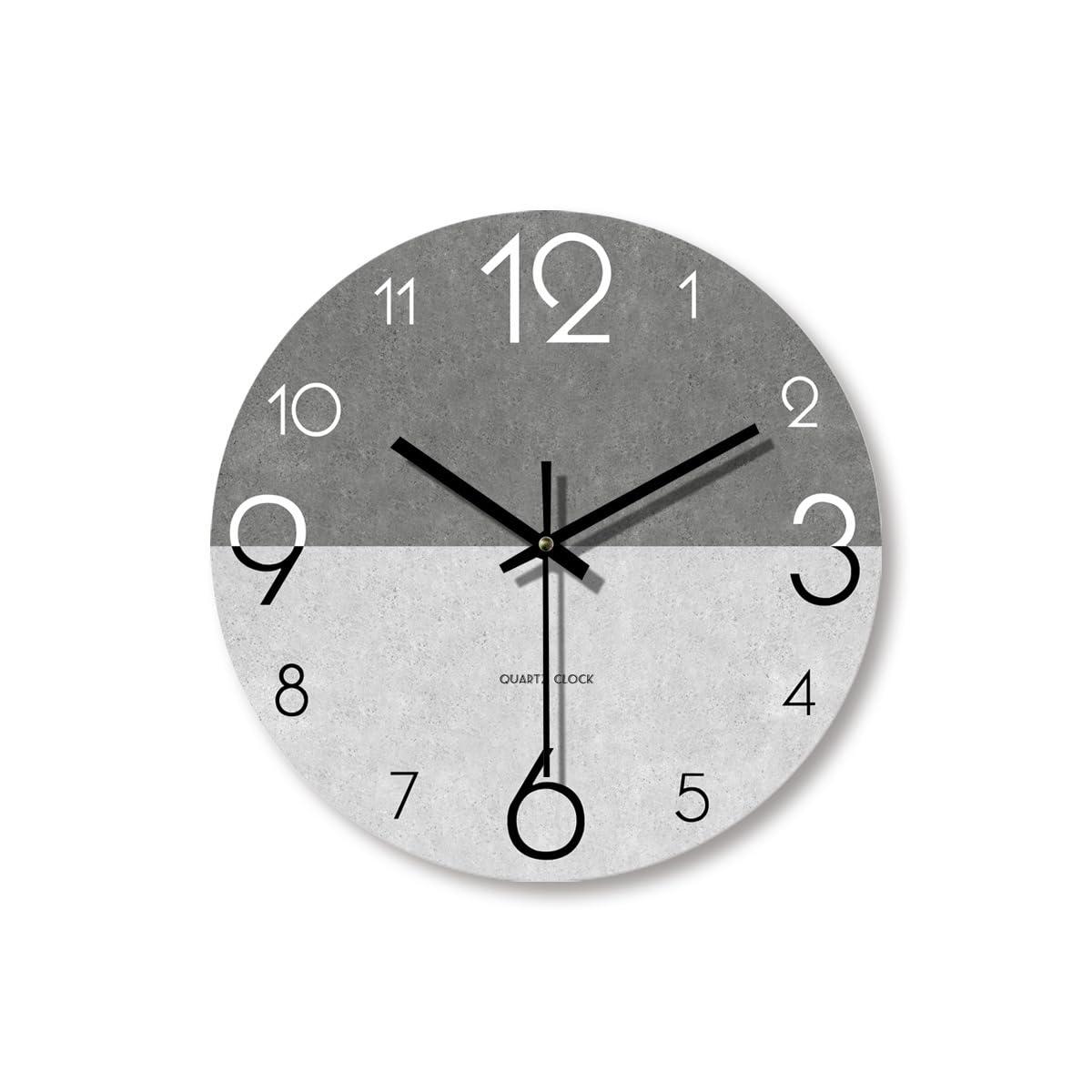 Horloge murale sans bruit Jauhmui radio-pilotée automatique en bois 14"