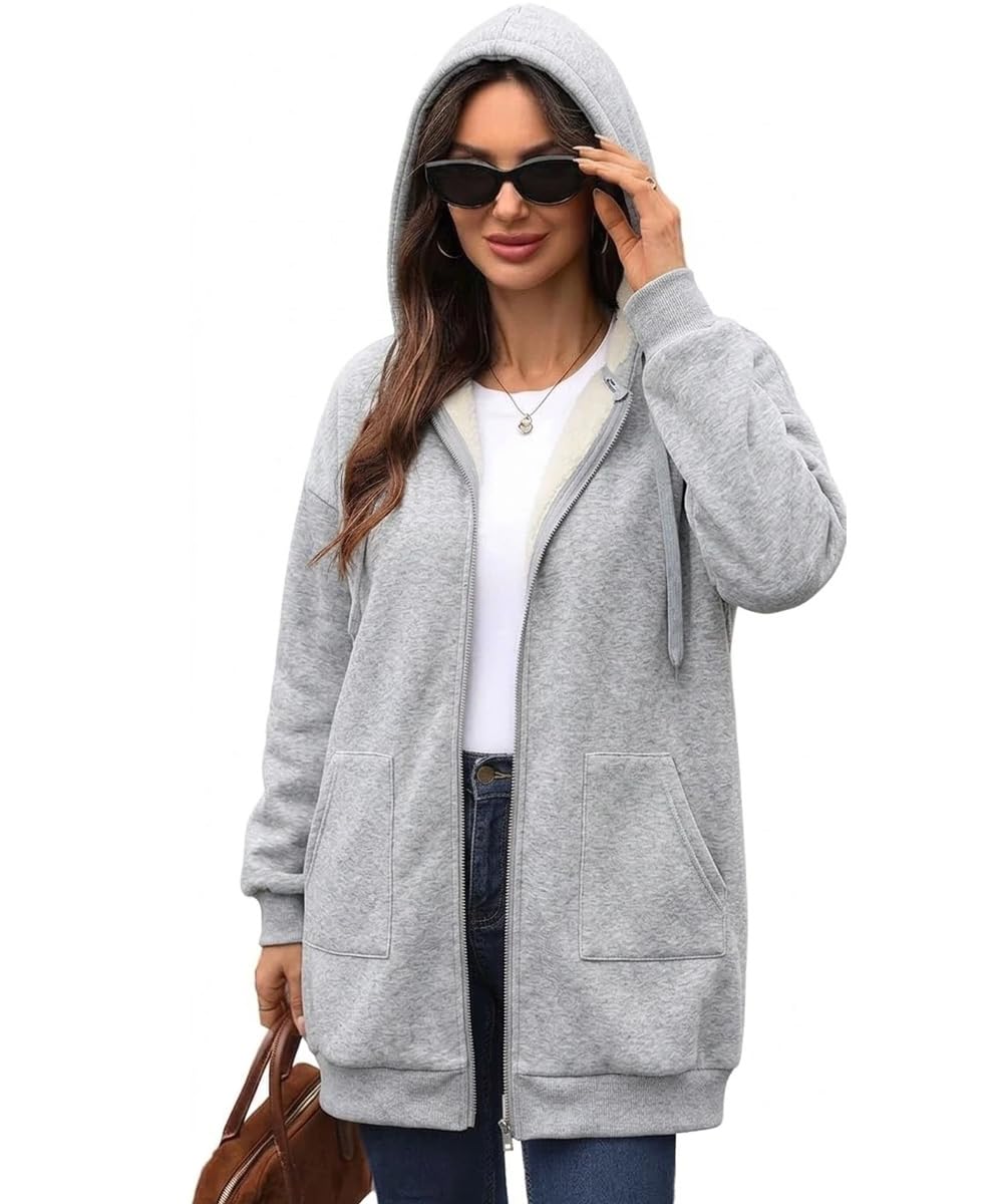 Bluza damska z kapturem, długa, polarowa kurtka z kapturem, zamek błyskawiczny, bluza z kapturem, oversize, kurtka przejściowa z kieszeniami