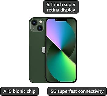 Amazon.com: Apple iPhone 13, 128GB, Green - T-Mobile (Renewed Amazon.com: Apple iPhone 13, 128GB, Green - T-Mobile (Renewed