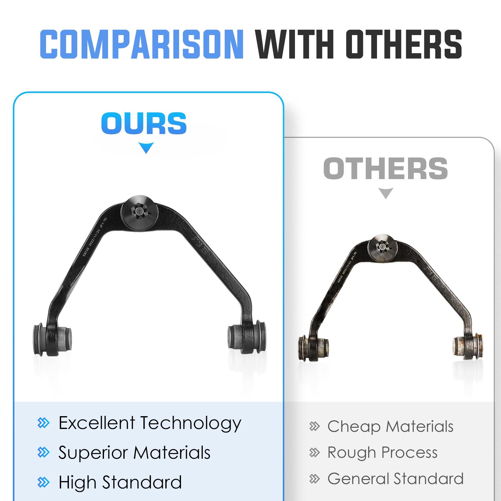 10pc-2WD Front Upper Control Arm Suspension Set