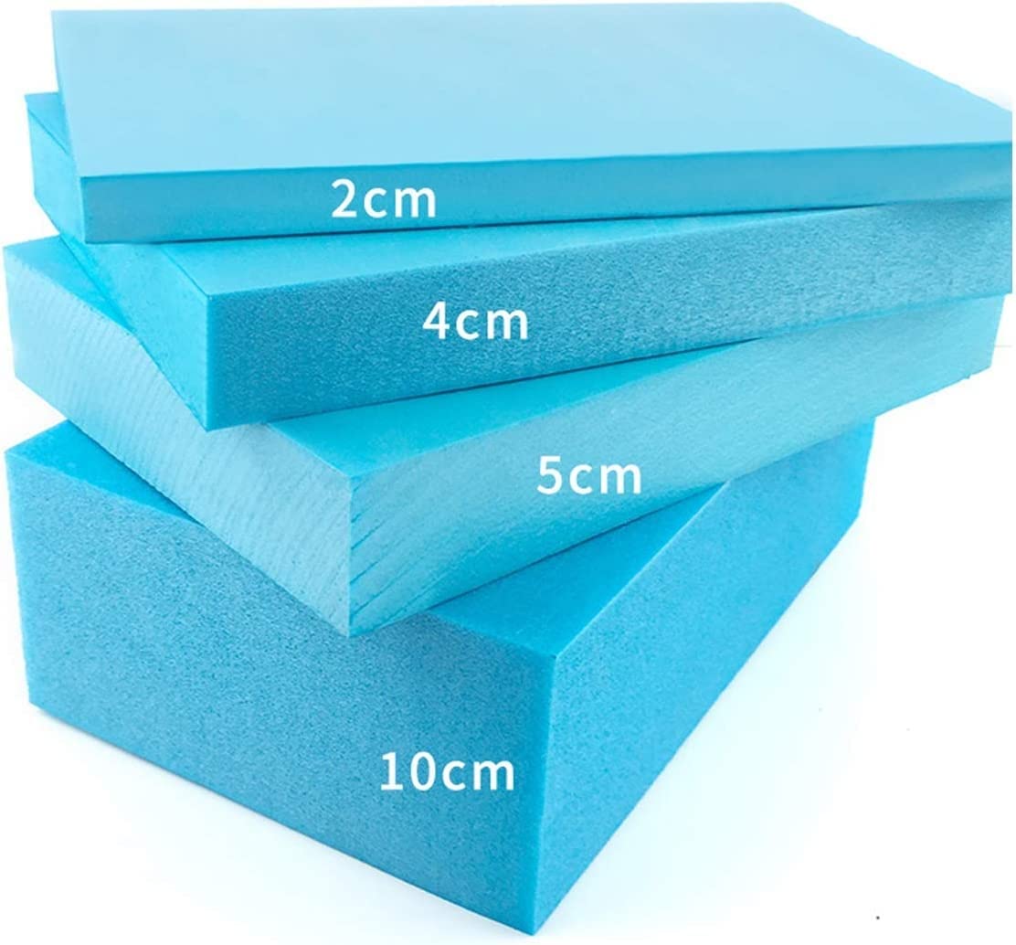 Tablero de espuma de alta densidad, hojas de poliestireno de 30x40x5cm for manualidades de modelos Diorama, 1 unidad(White)